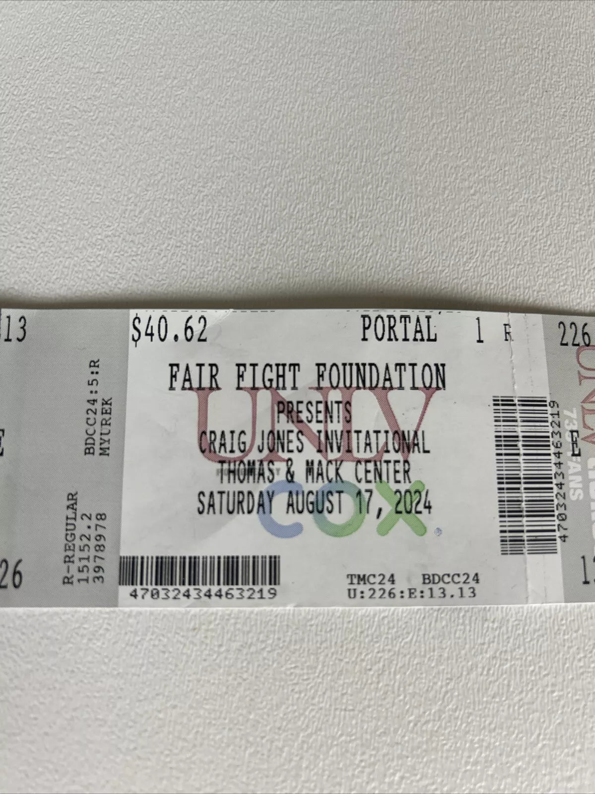 Craig Jones Invitational 2024 CJI Ticket stub And CJI T Shirt Jiu Jitsu ADCC