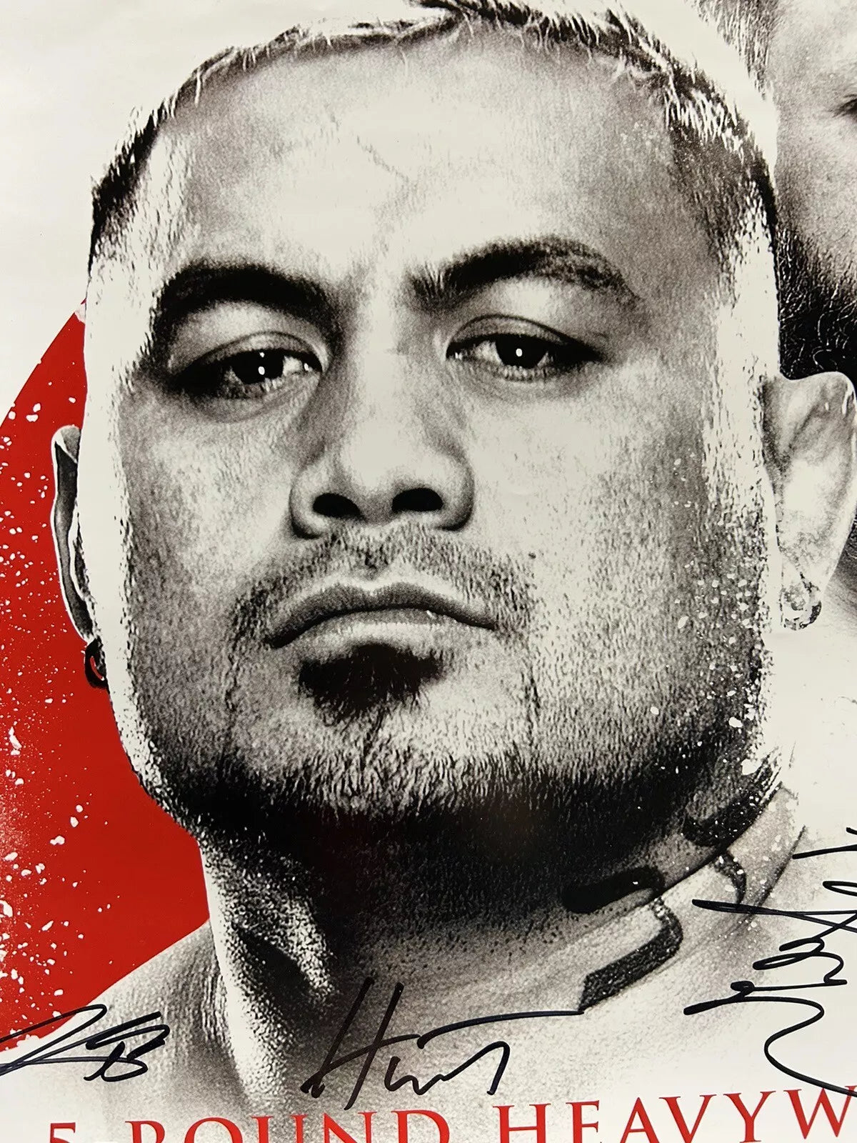 UFC Mark Hunt Vs Roy Nelson Signed Event Poster SBC Japan 2014