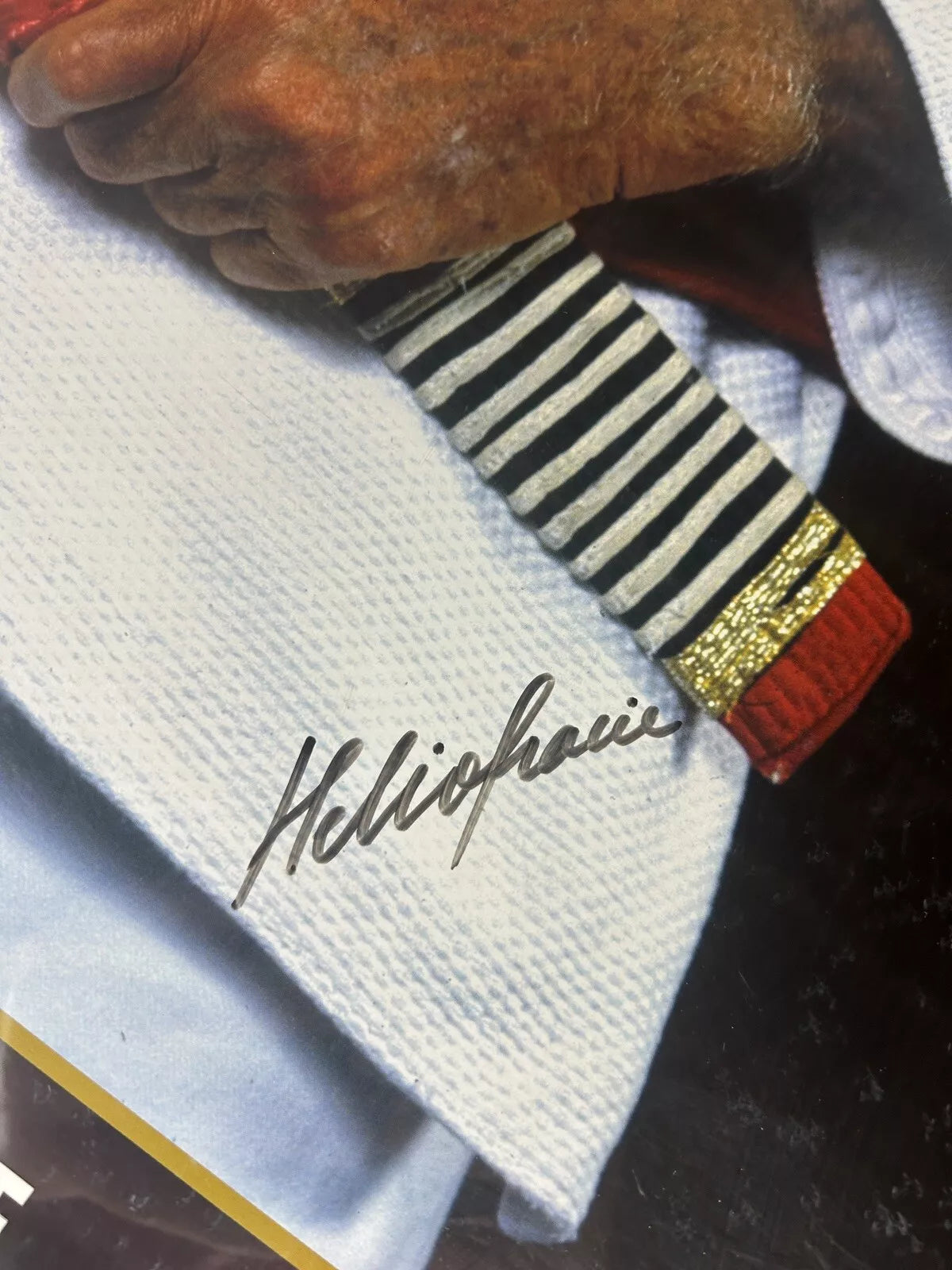 Helio Gracie Signed Picture with Frame
