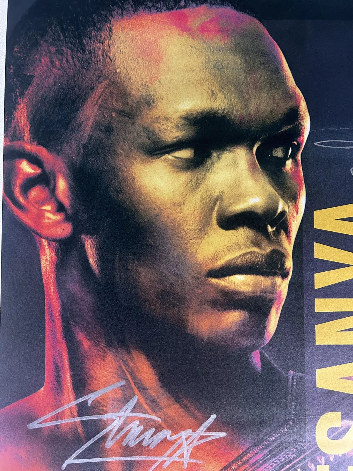 UFC 271 Israel Adesanya vs. Rob Whittaker 2 Signed Event Poster SBC