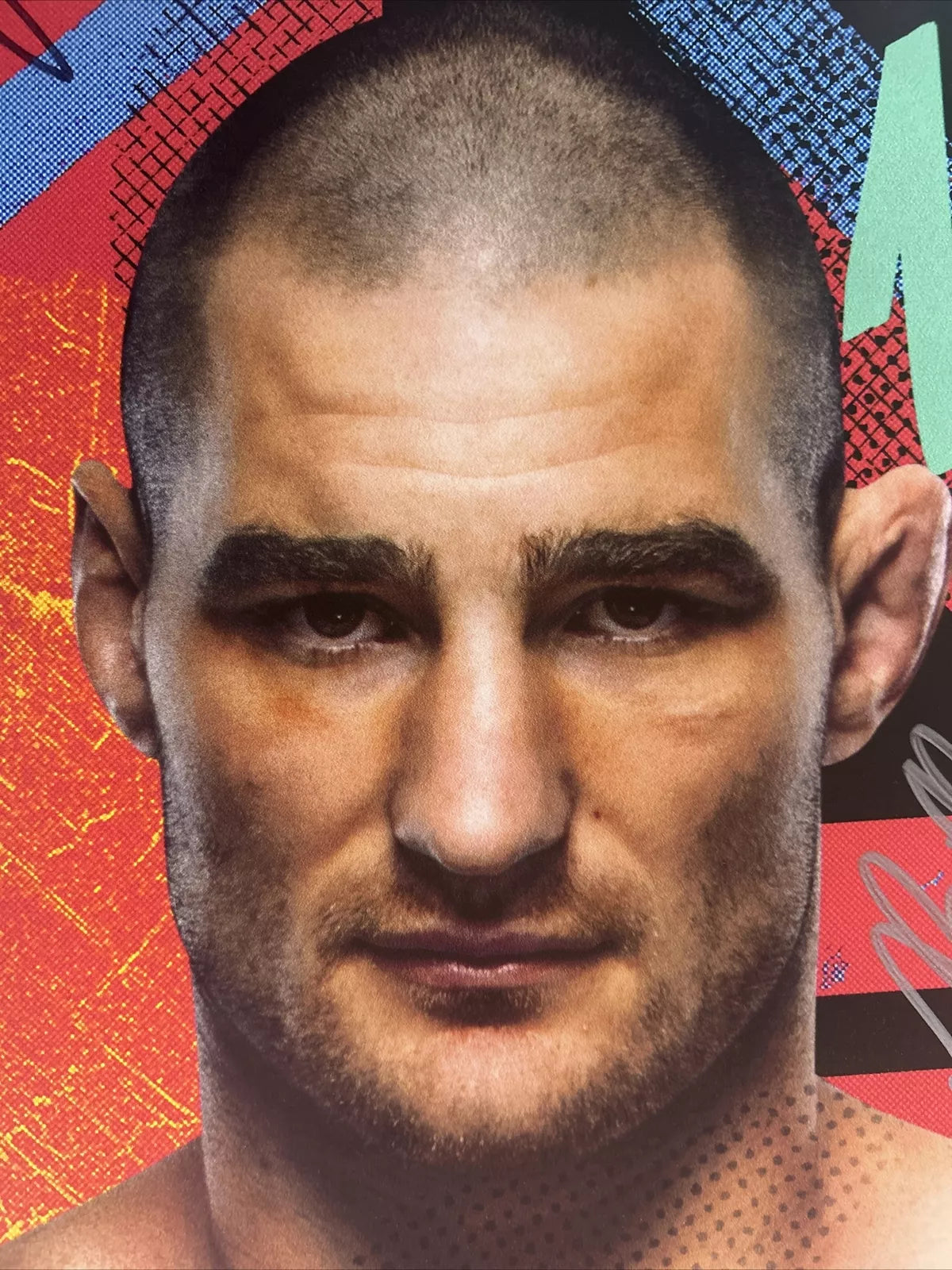 UFC Cannonier Vs Sean Strickland Signed Event Poster SBC