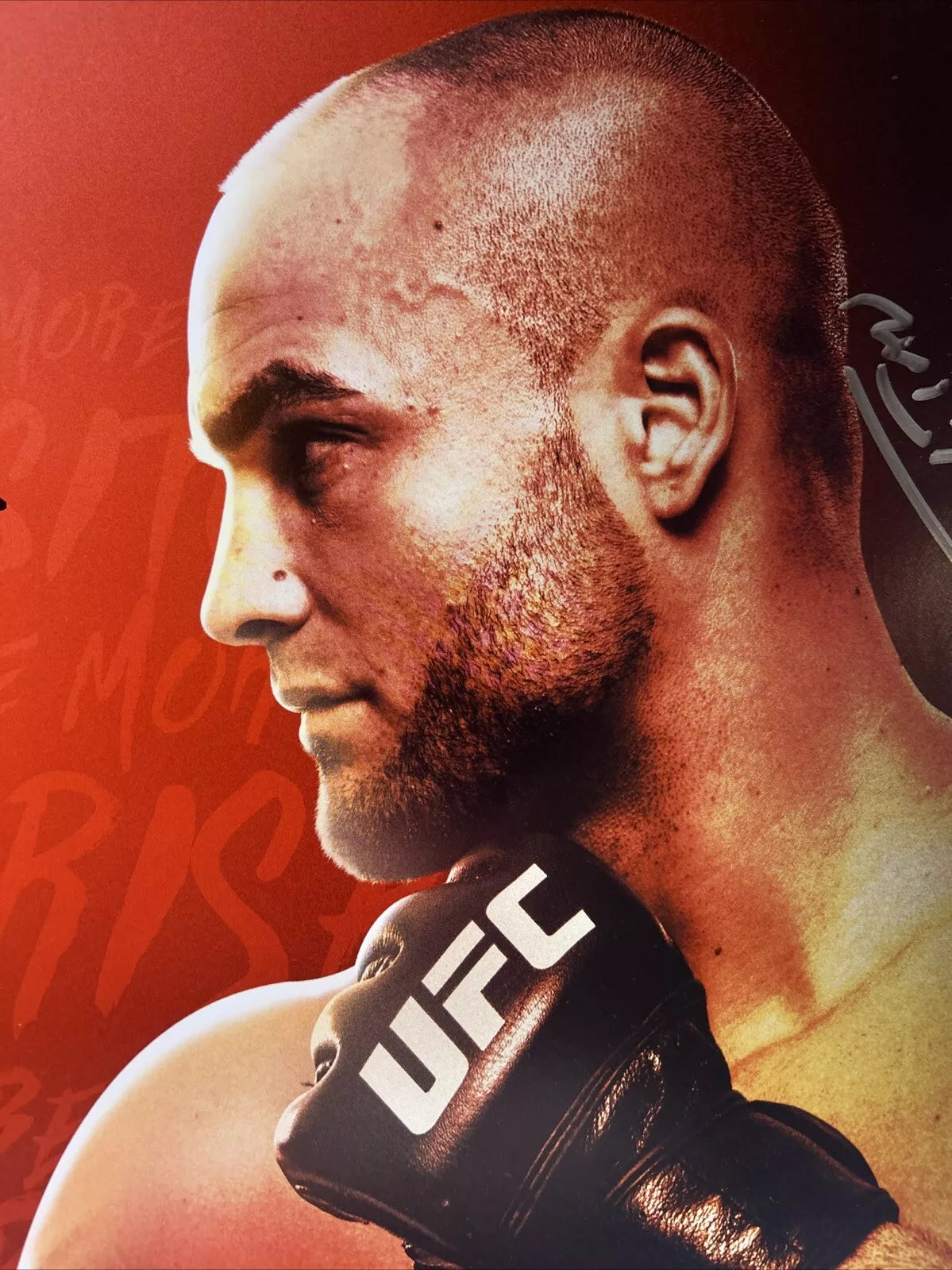 UFC Rafael 'RDA" Dos Anjos VS Eddie Alvarez Signed Event Poster SBC FREE Program