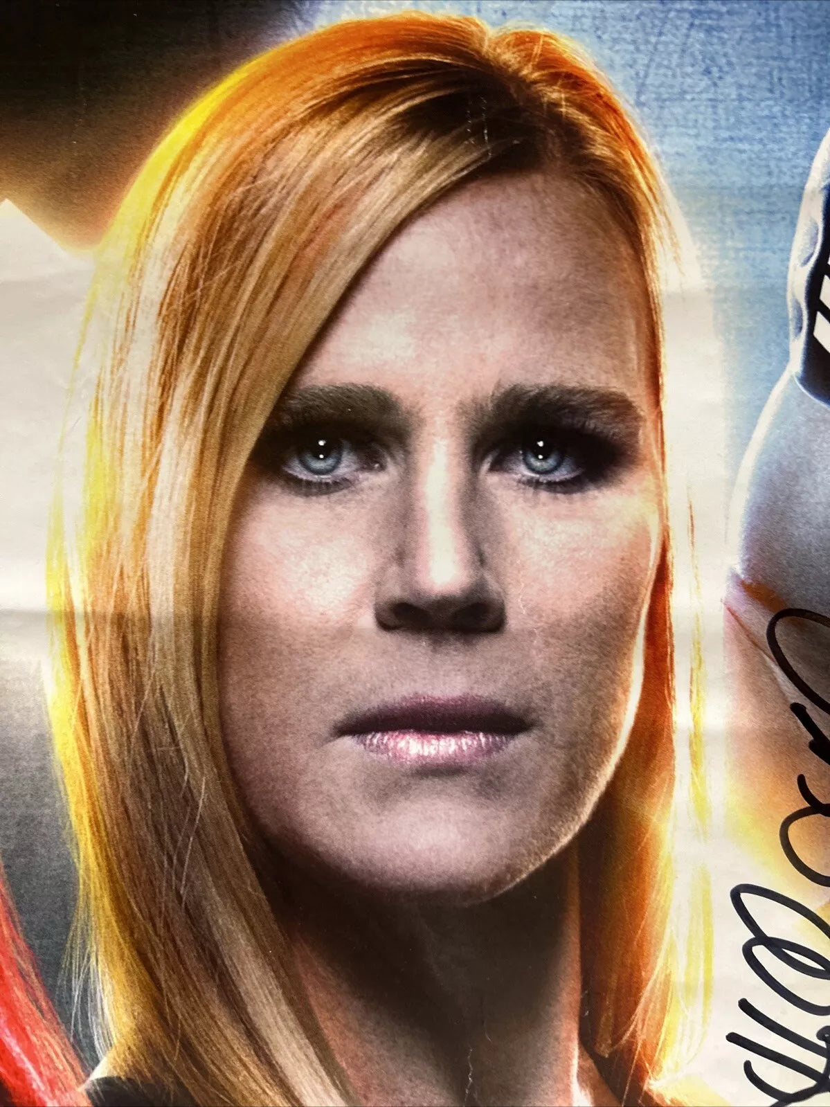 UFC 219 Cyborg Vs Holly Holm Signed Event Poster SBC (Damaged)