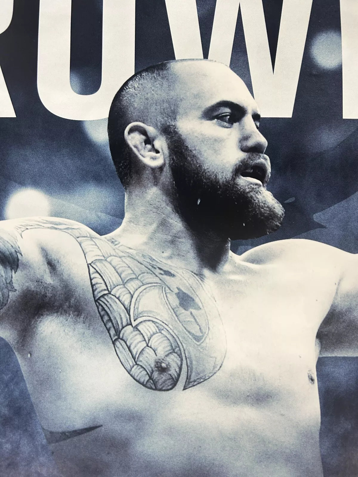UFC Derrick Lews Vs Travis Browne Signed Event Poster SBC Canda