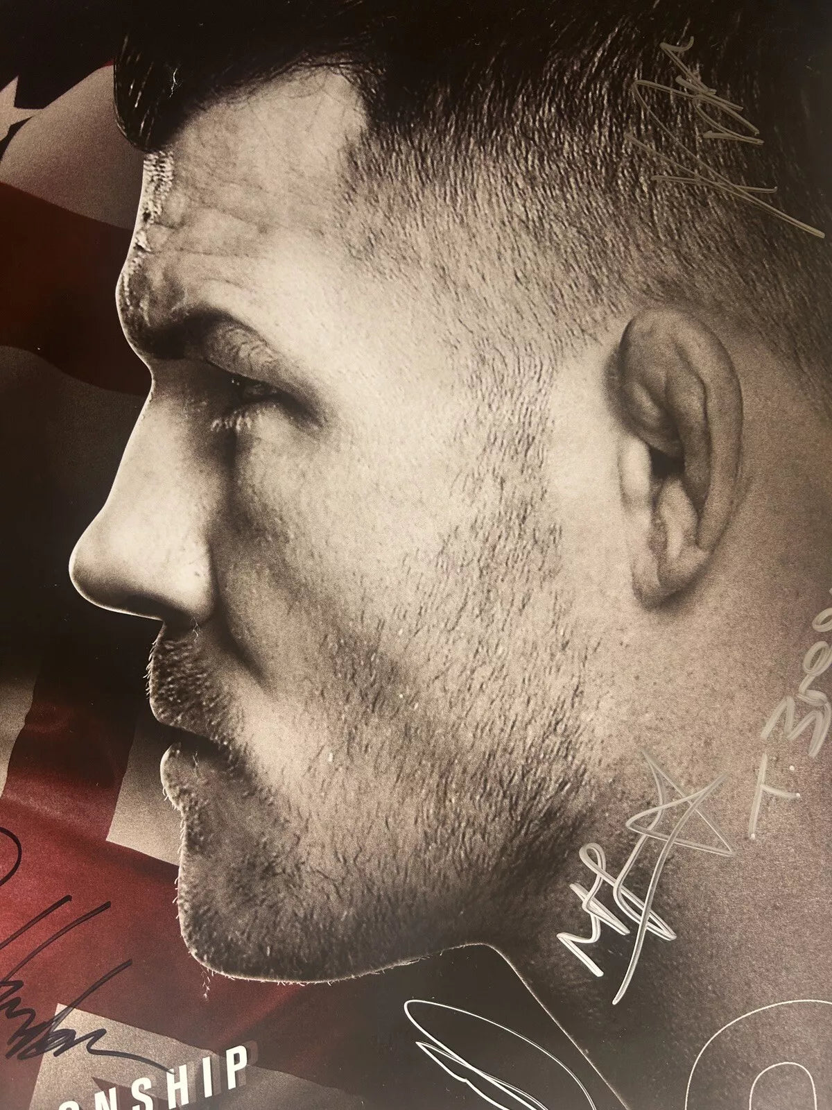 UFC 199 Luke Rockhold Vs Michael Bisping 2 Signed Event Poster SBC FREE Canvas