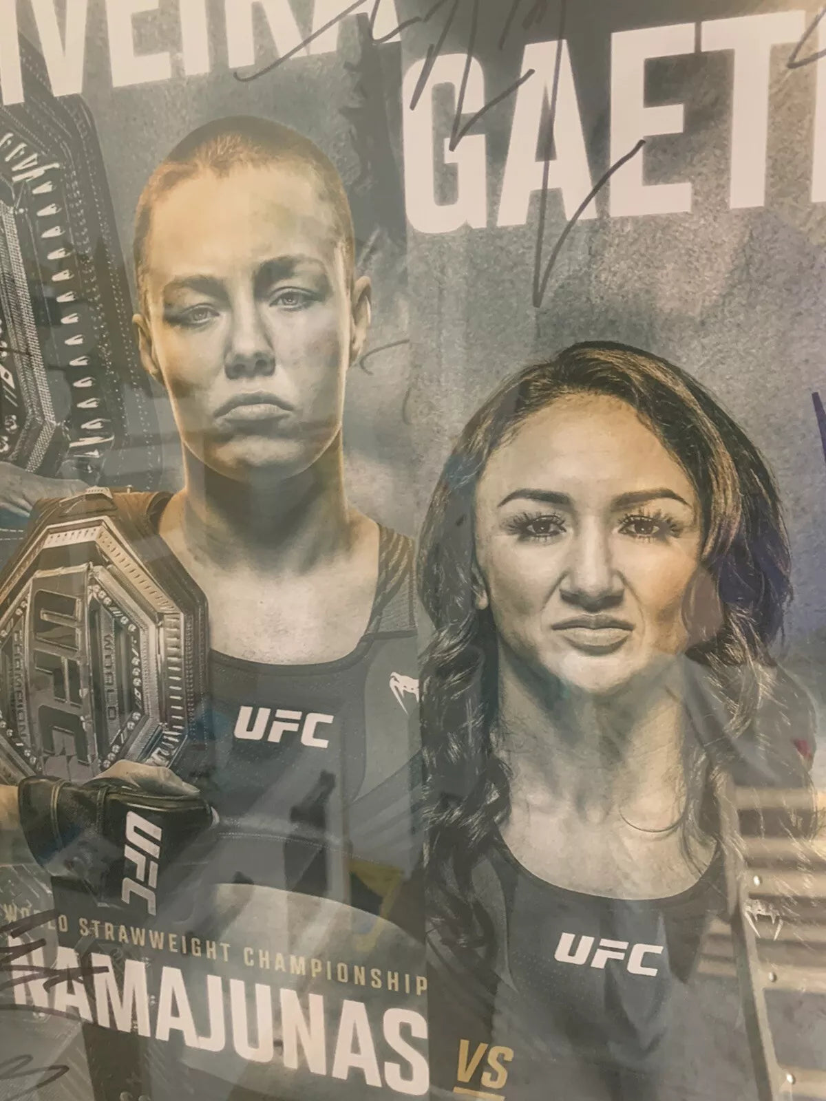 UFC 274 Charles Oliveira vs. Justin Gaethje Signed Poster SBC