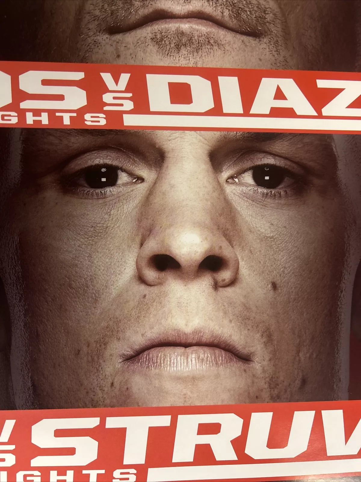 UFC on Fox: dos Santos vs. Stipe Miocic Signed Event Poster SBC MINT!