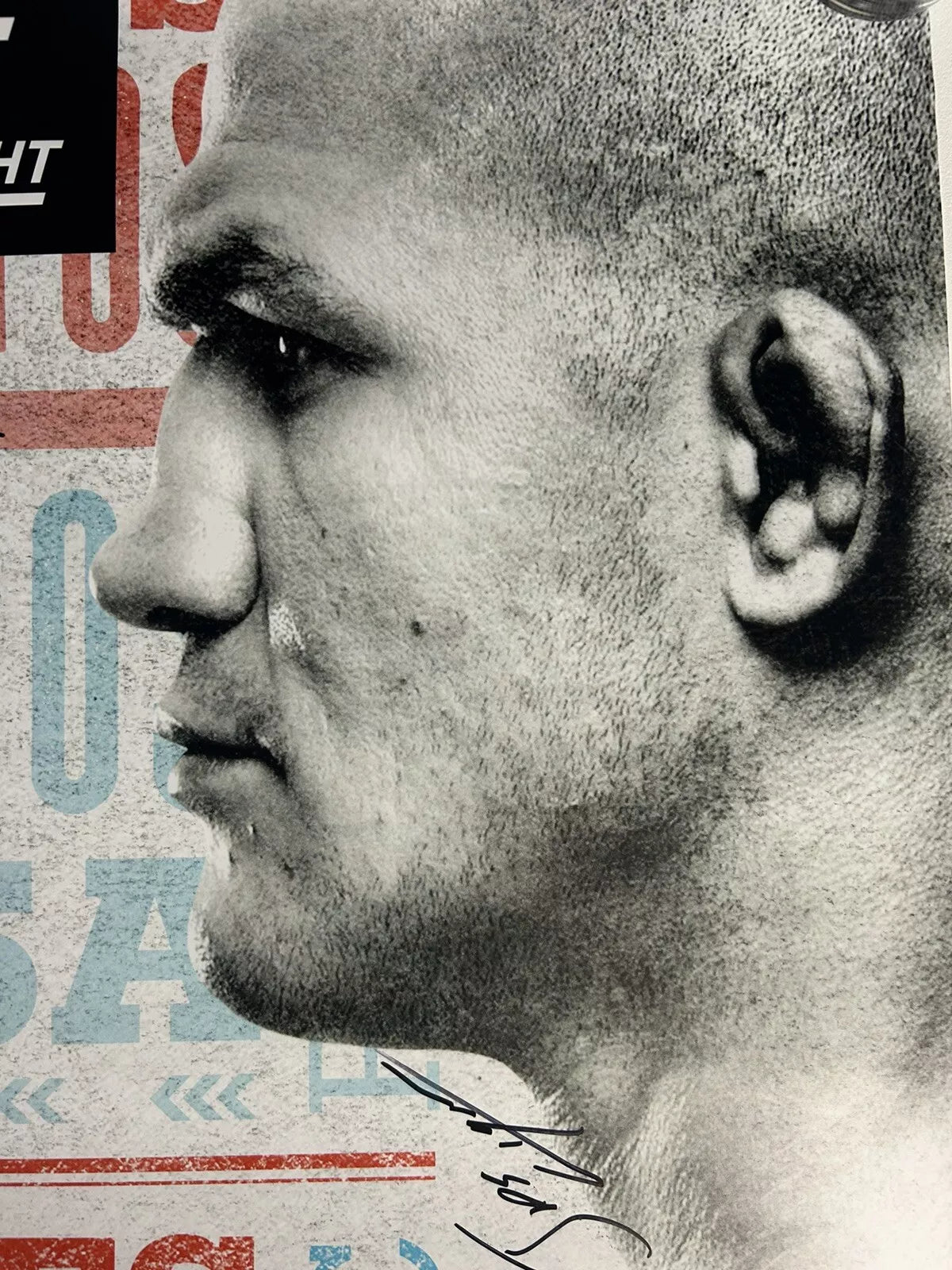 UFC FN 166 Blaydes vs. dos Santos Signed Event Poster SBC