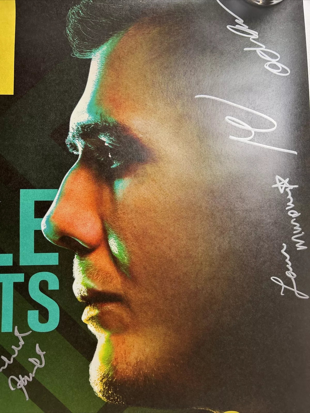 UFC 263 Signed Event Poster SBC Adesanya vs. Vettori 2 Nate Diaz