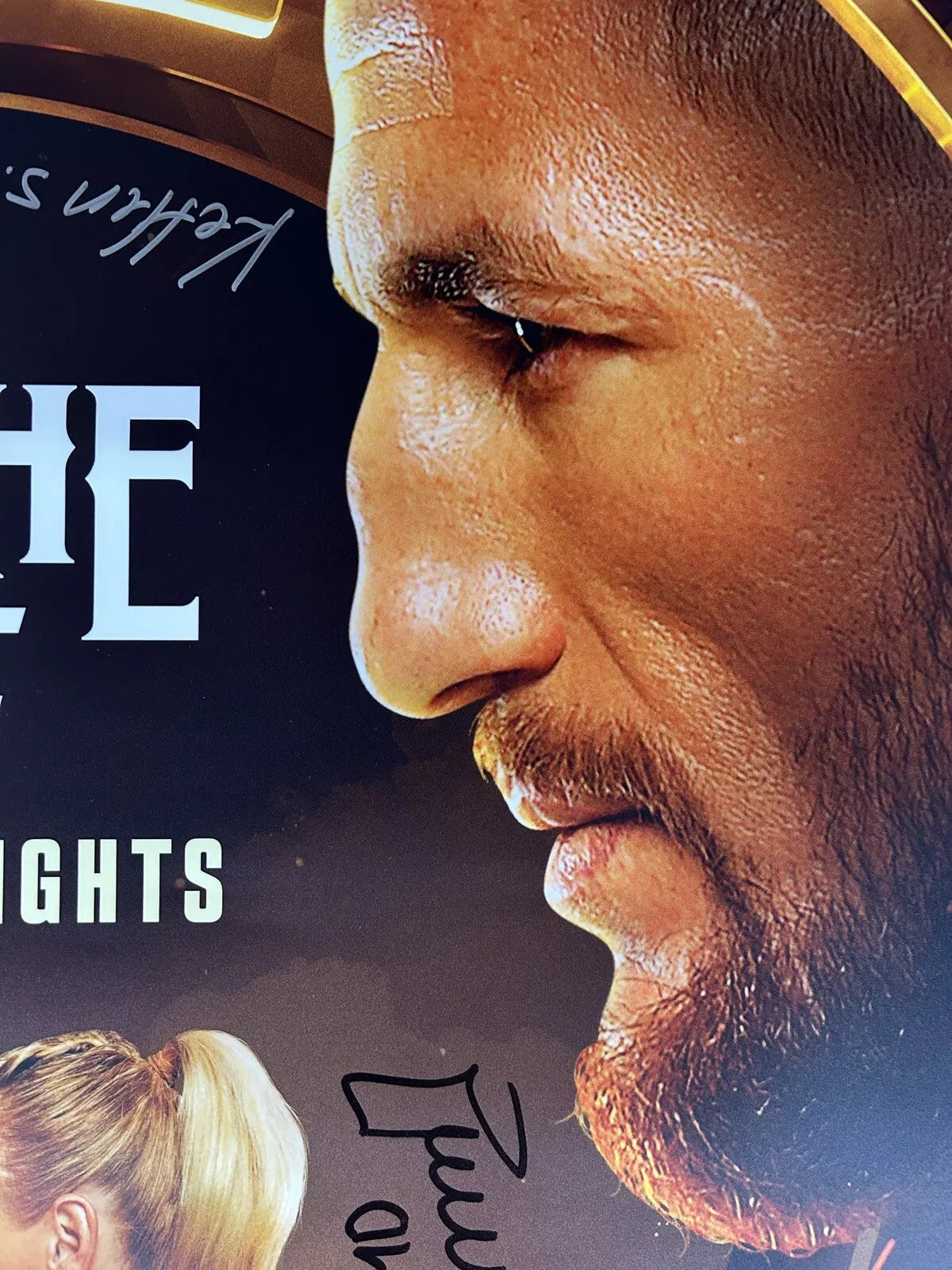 UFC 306 Sphere Suga Sean O'Malley Vs Merab Signed Event Poster SBC FREE Ticket Stub