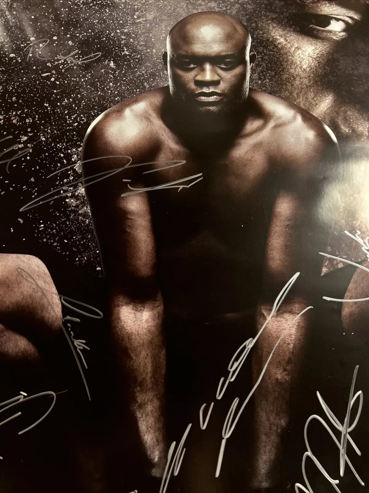 UFC 183 Anderson Silva Vs Nick Diaz Signed Event Poster SBC
