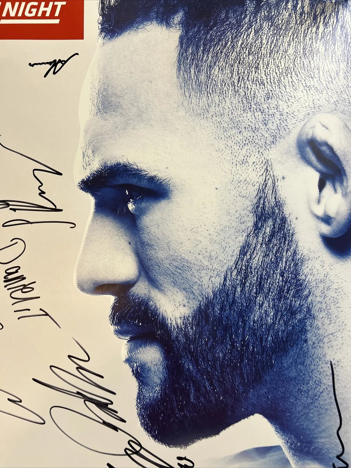 UFC Gunnar Nelson vs. Ponzinibbio Signed Event Poster SBC Feldor Pantoja
