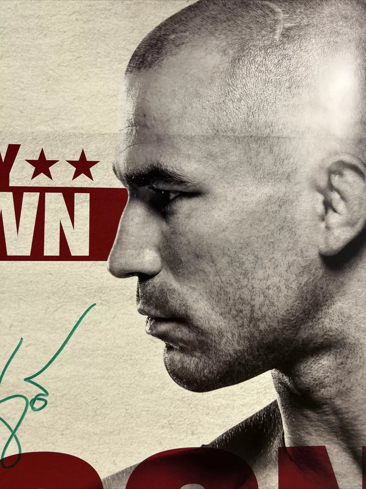Cub Swanson Vs Artem Lobov UFC Signed Event Poster SBC