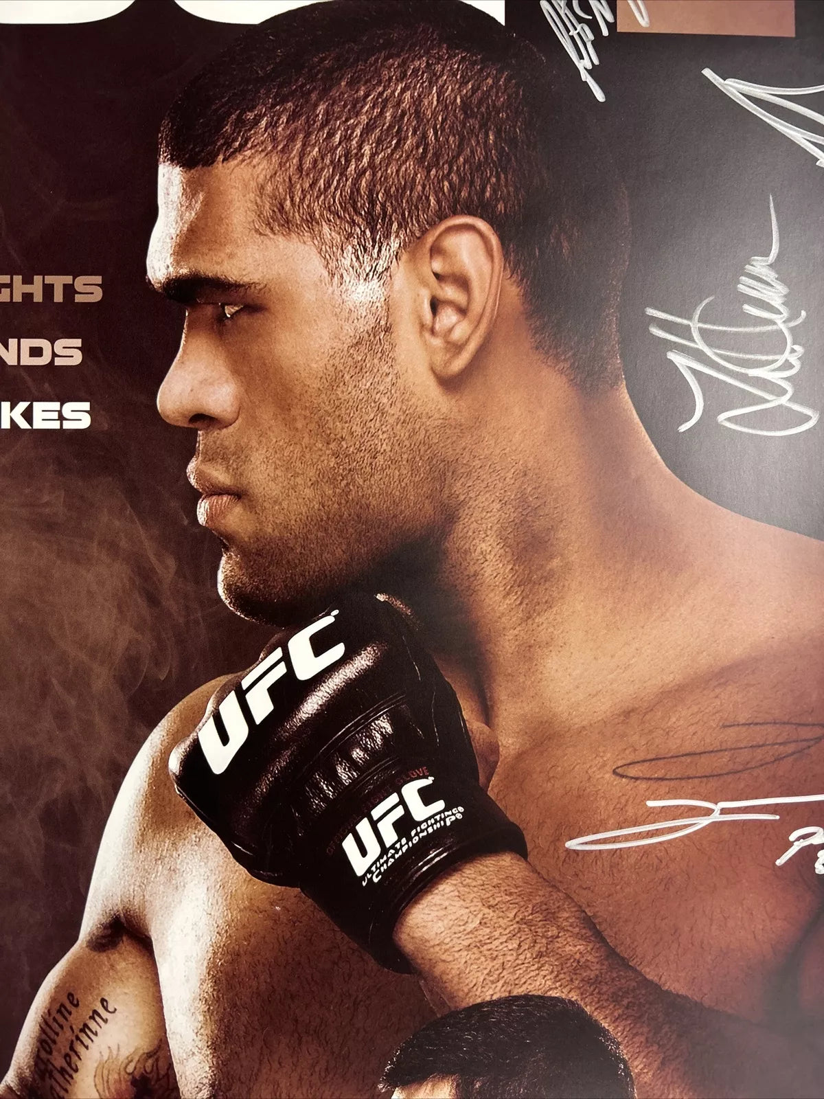 UFC 160 Cain Velasquez Vs Bigfoot Signed Event Poster SBC