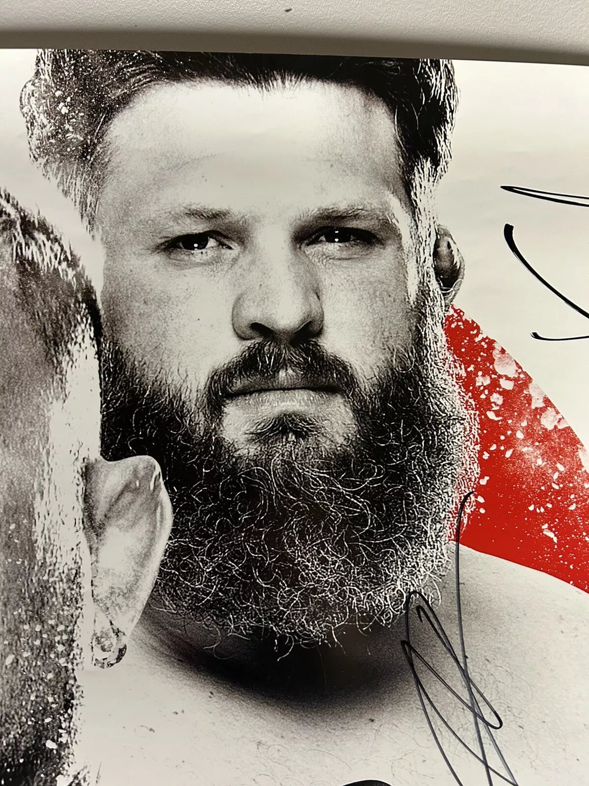 UFC Mark Hunt Vs Roy Nelson Signed Event Poster SBC Japan 2014