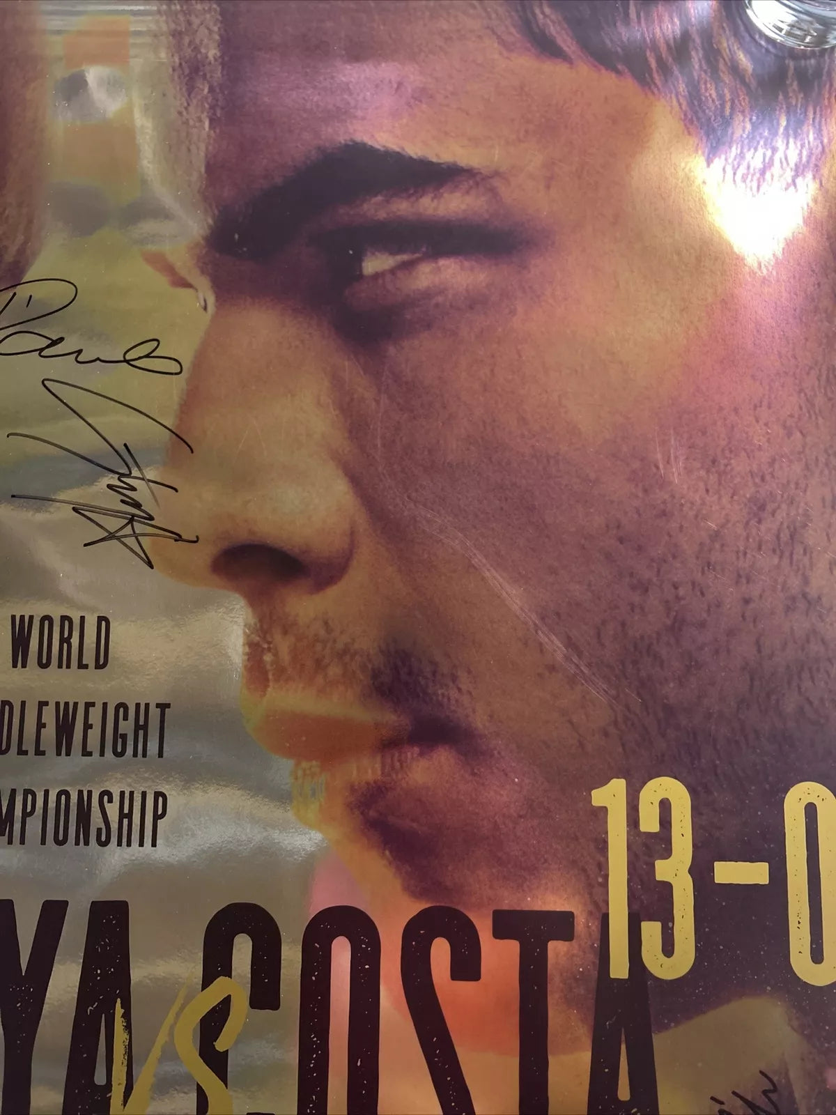 UFC 253 Israel Adesanya vs Paulo Costa Signed Event Poster SBC
