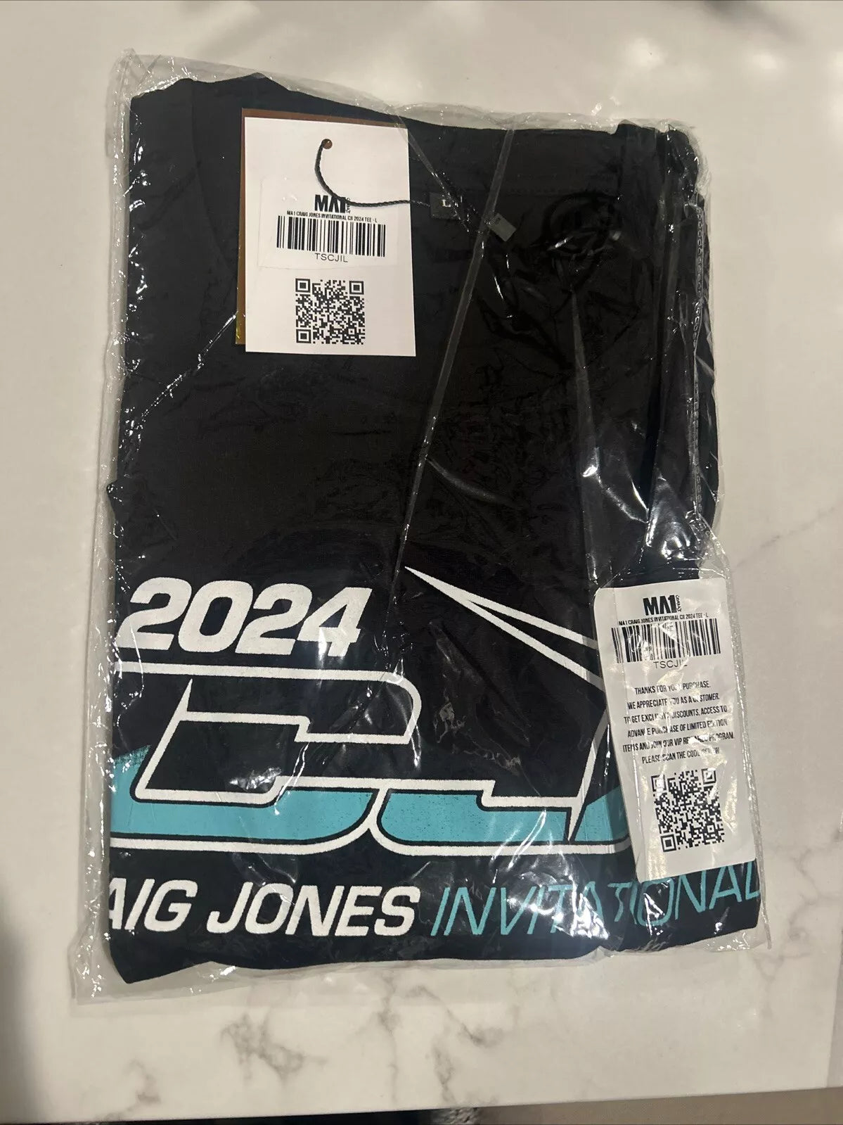 Craig Jones Invitational 2024 CJI Ticket stub And CJI T Shirt Jiu Jitsu ADCC