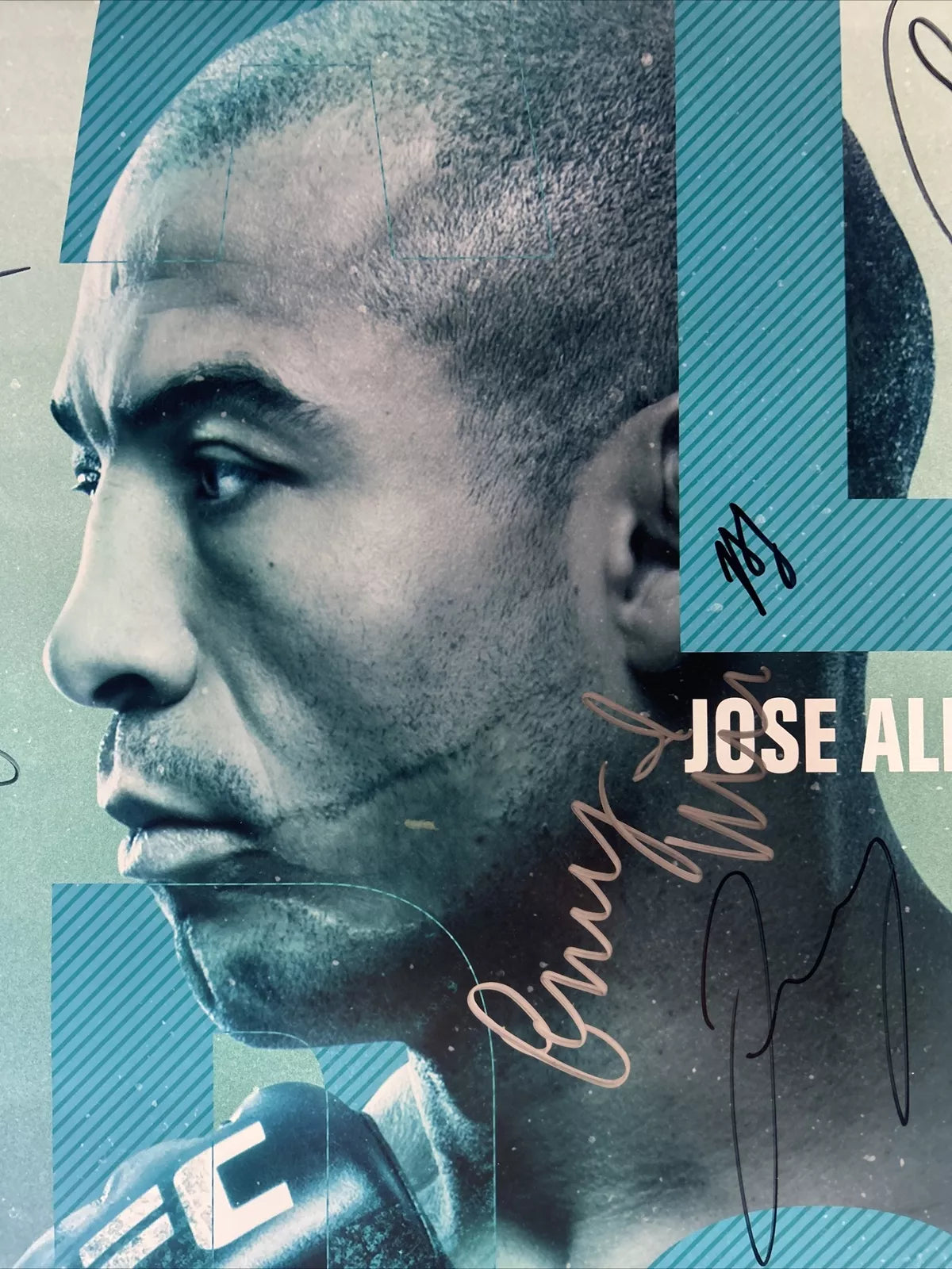 UFC Rob Font Vs Jose Aldo Signed Event Poster SBC