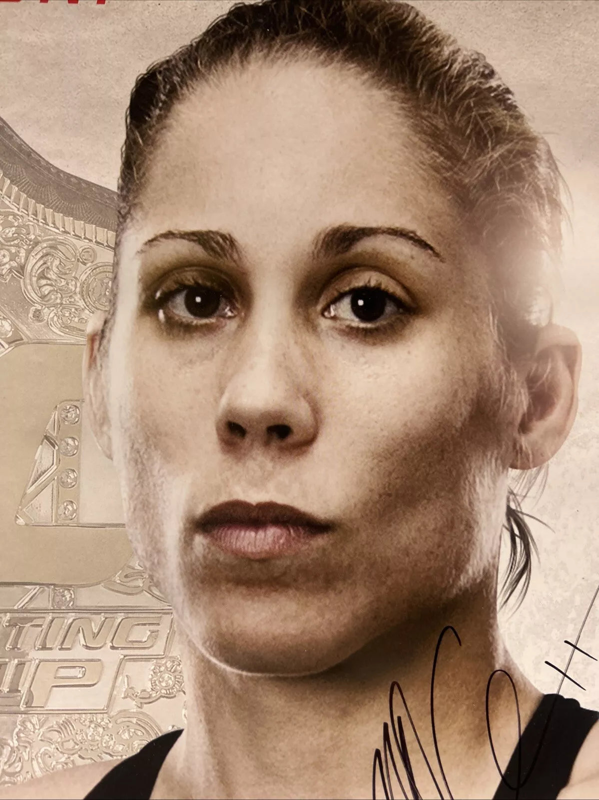 UFC 157 Ronda Rousey vs Carmouche Signed Event Poster SBC FREE T-shirt!