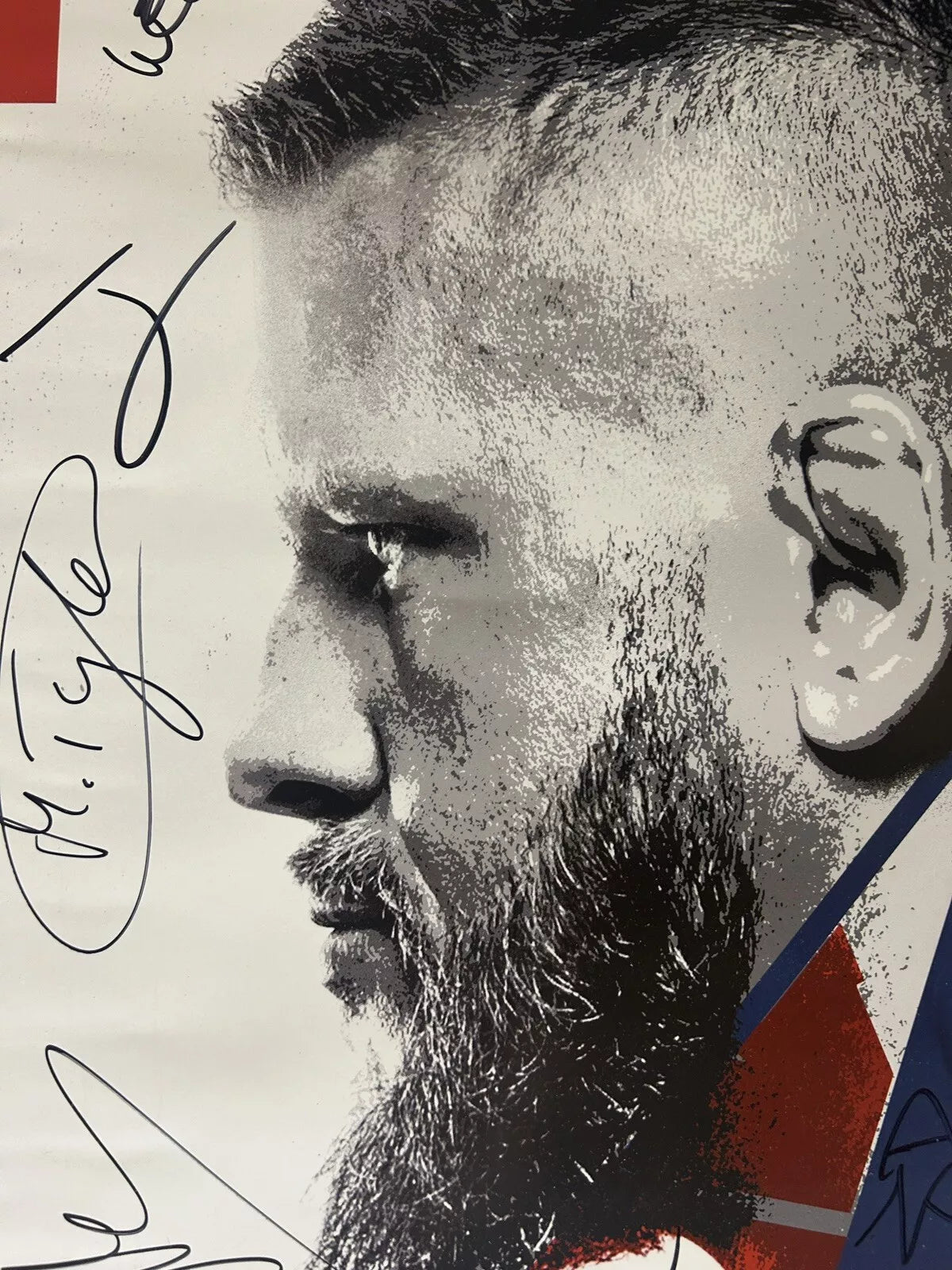 UFC Tom Aspinall Vs Tybura Signed Event Poster SBC London #3/140
