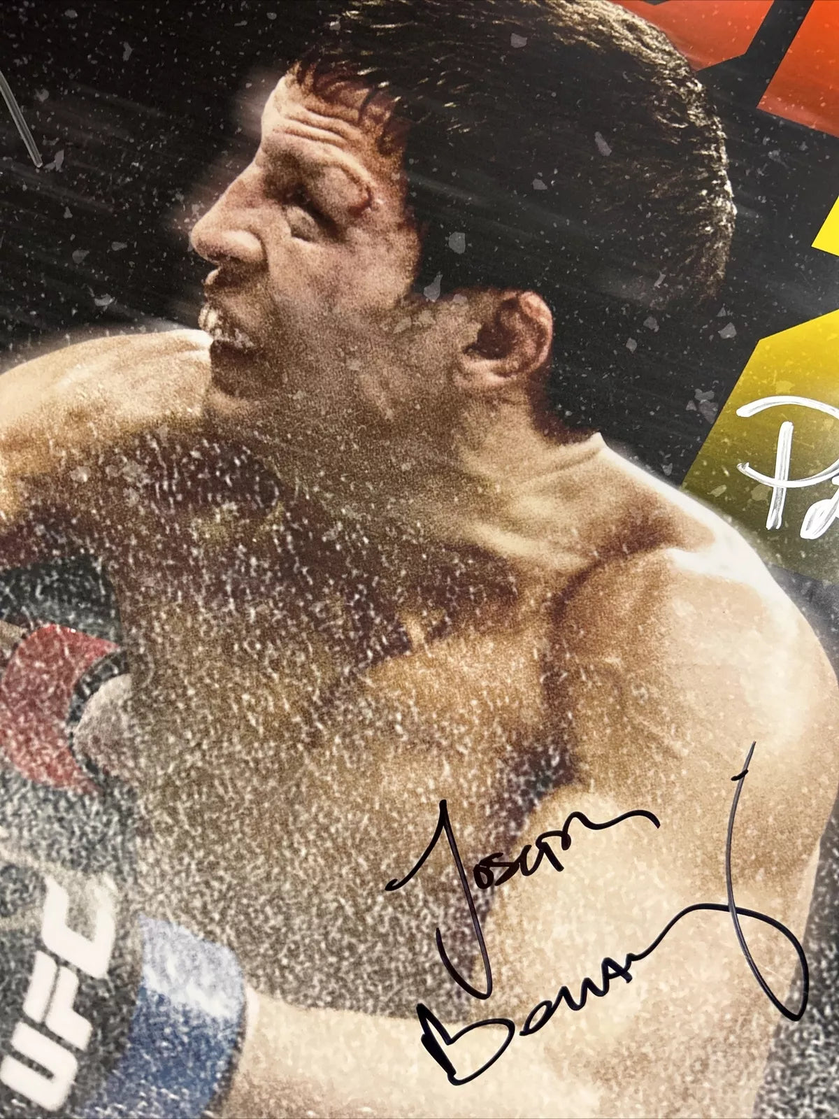 UFC Fox Demetrius Mighty Mouse Johnson vs. Benavidez 2 Signed Event Poster SBC