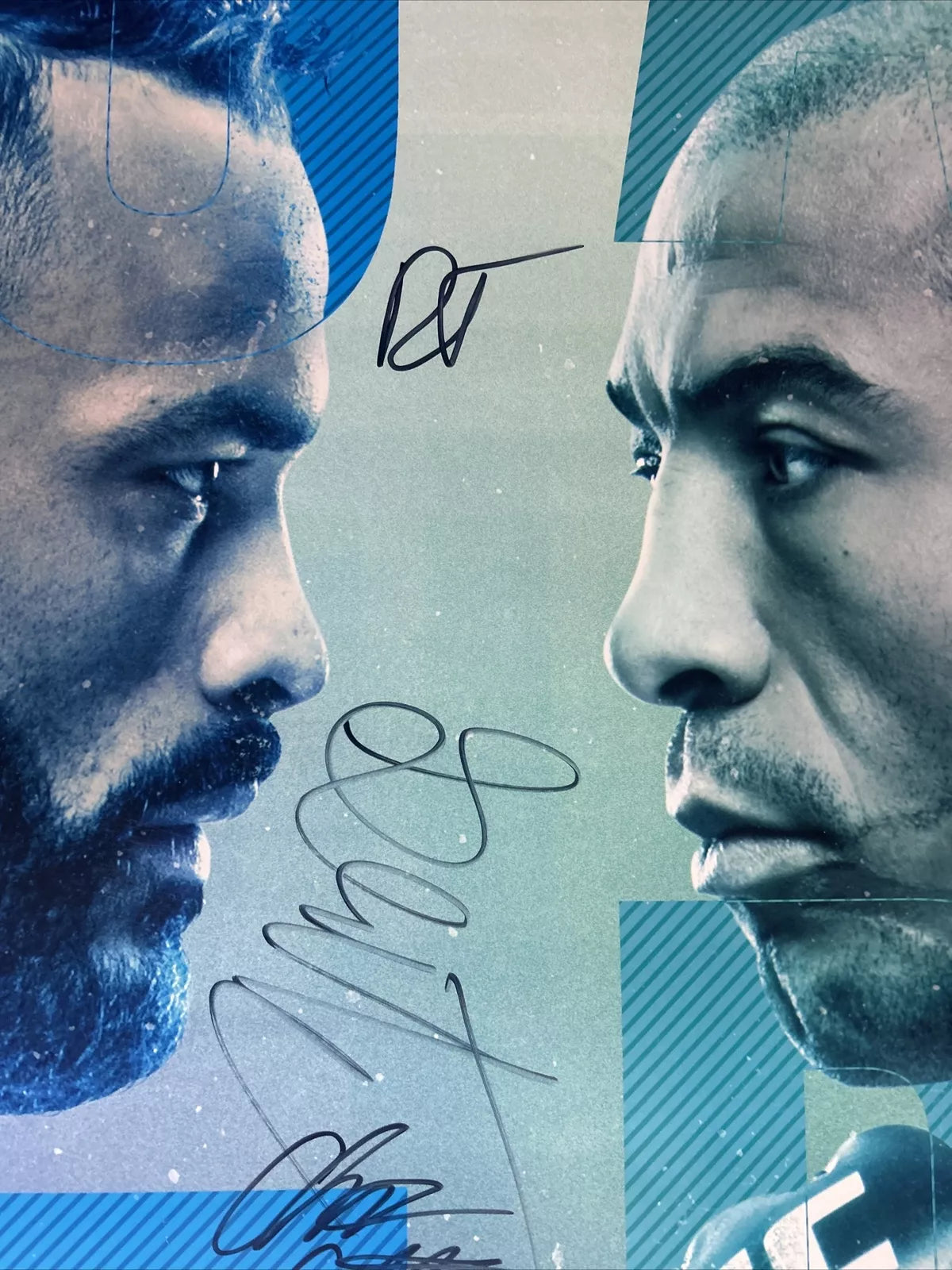 UFC Rob Font Vs Jose Aldo Signed Event Poster SBC