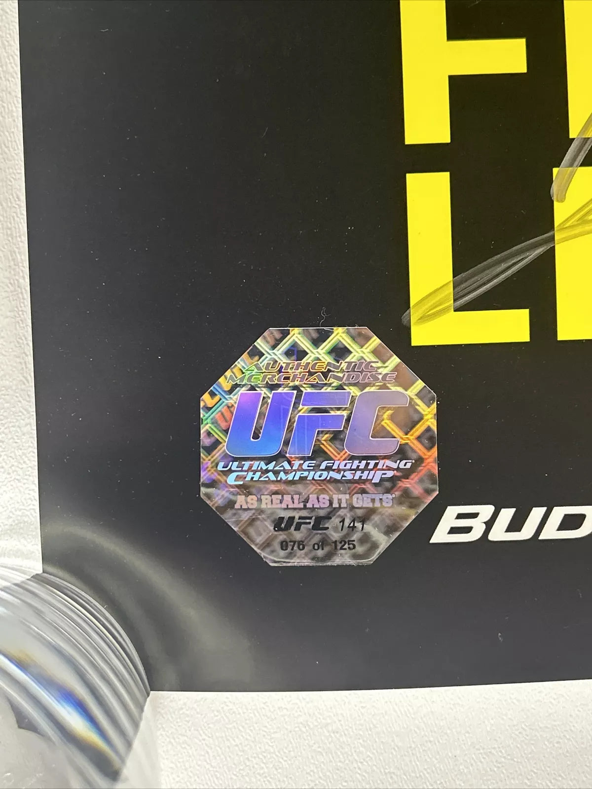 UFC 141 Brock Lesnar Vs Overeem Signed Event Poster SBC