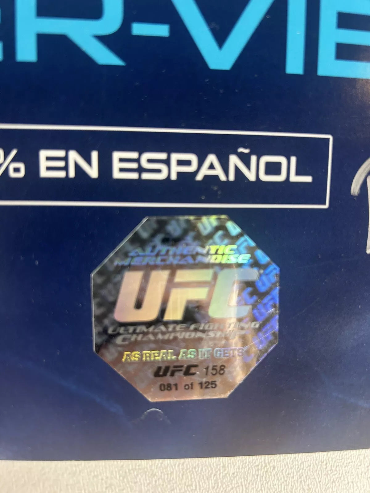 UFC 158 George St-Pierre Vs Nick Diaz Signed Event Poster SBC