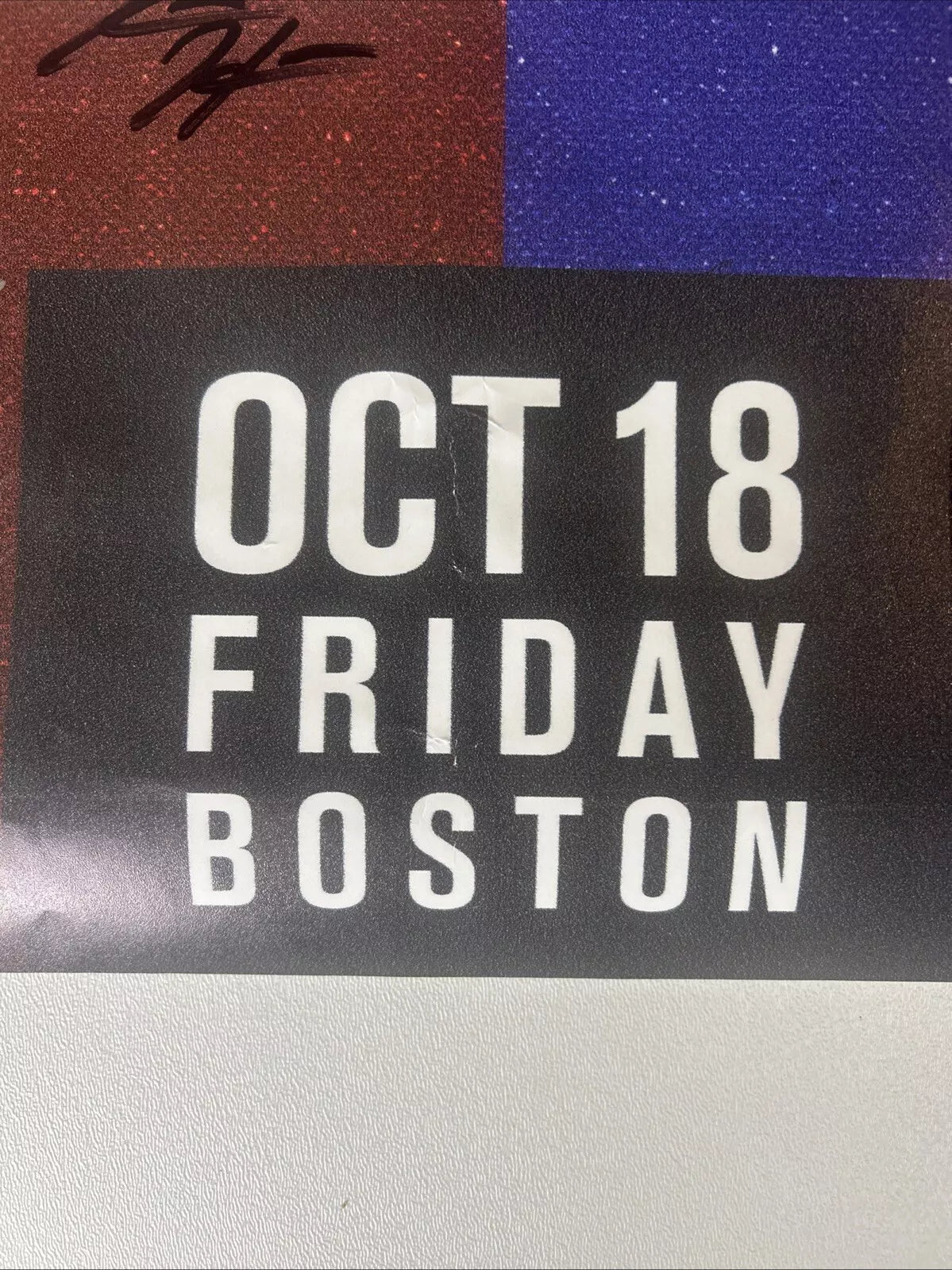 UFC Dominick Reyes Vs Chris Weidman Signed Event Poster SBC Boston