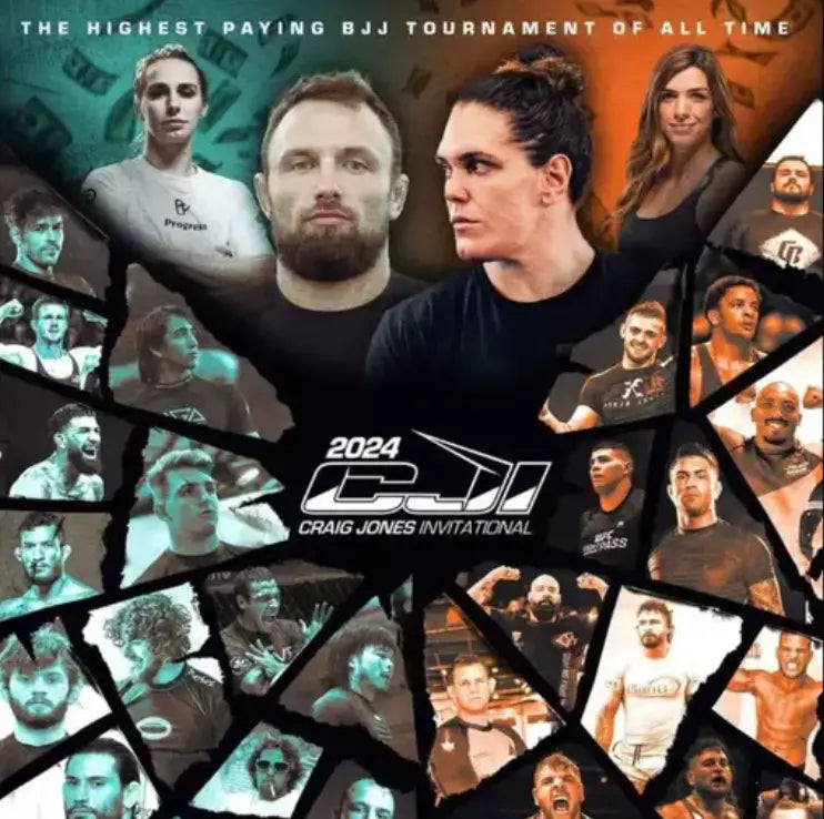 Craig Jones Invitational 2024 CJI Ticket stub And CJI T Shirt Jiu Jitsu ADCC