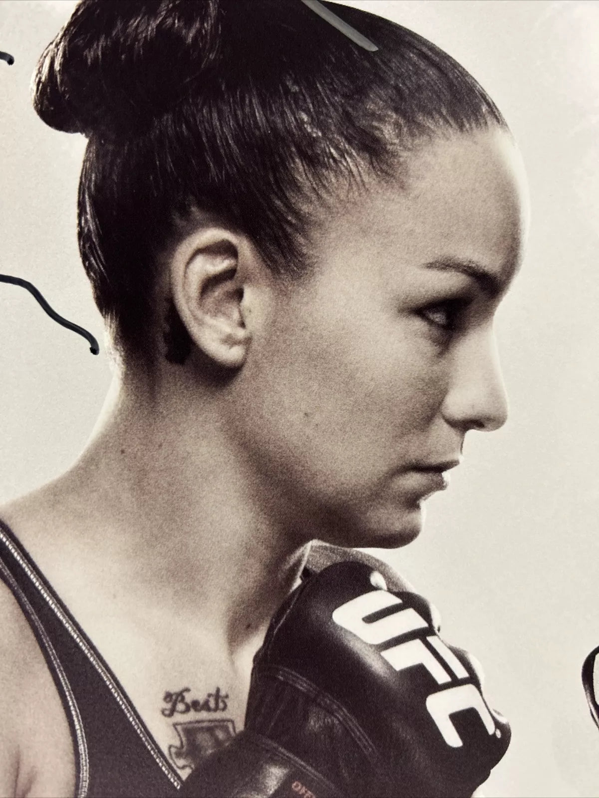 UFC 184 Ronda Rousey Vs Cat Zingano Signed Event Poster SBC FREE Program