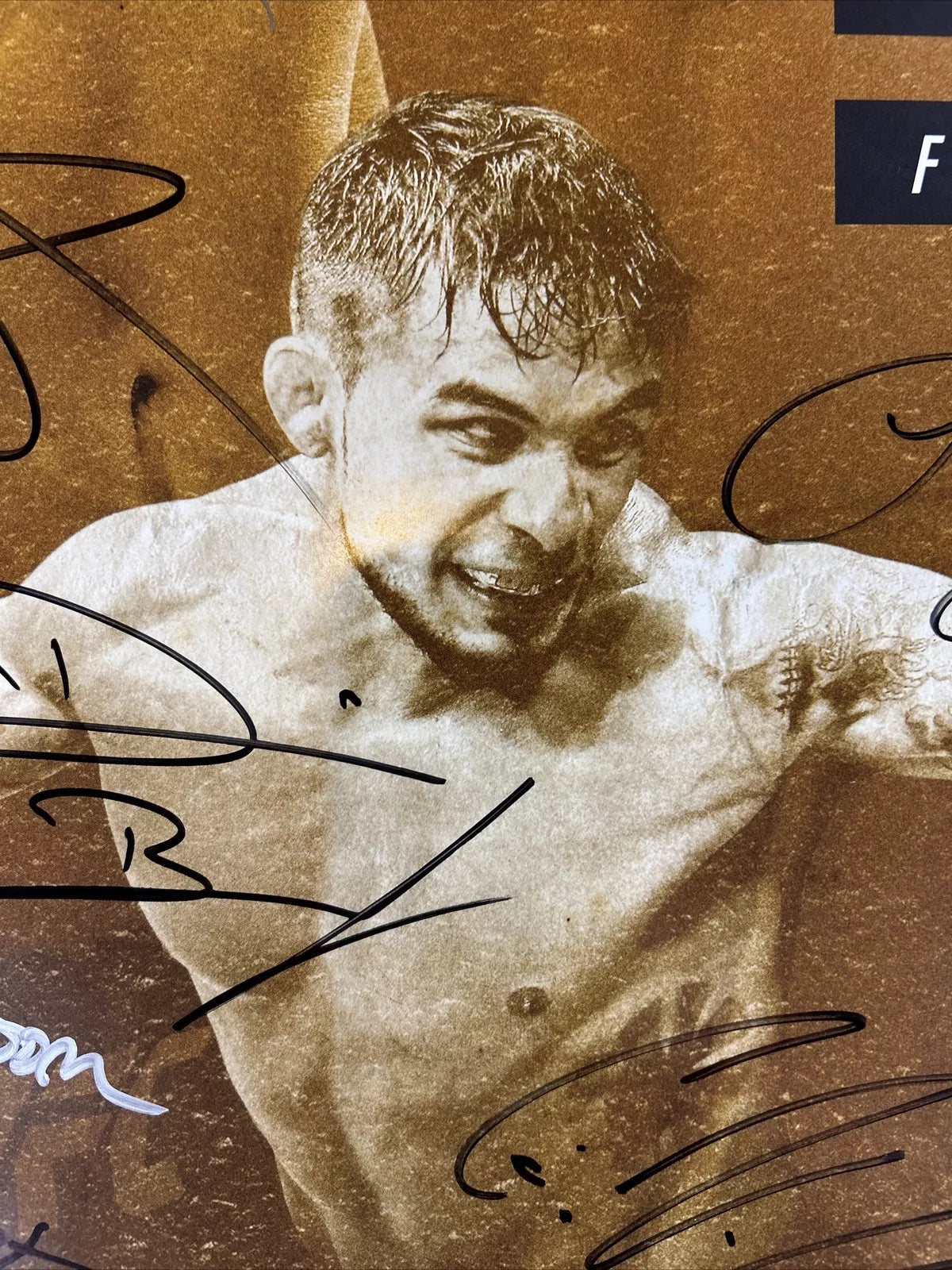UFC on Fox: Chris Weidman vs. Kelvin Gastelum Signed Event Poster SBC