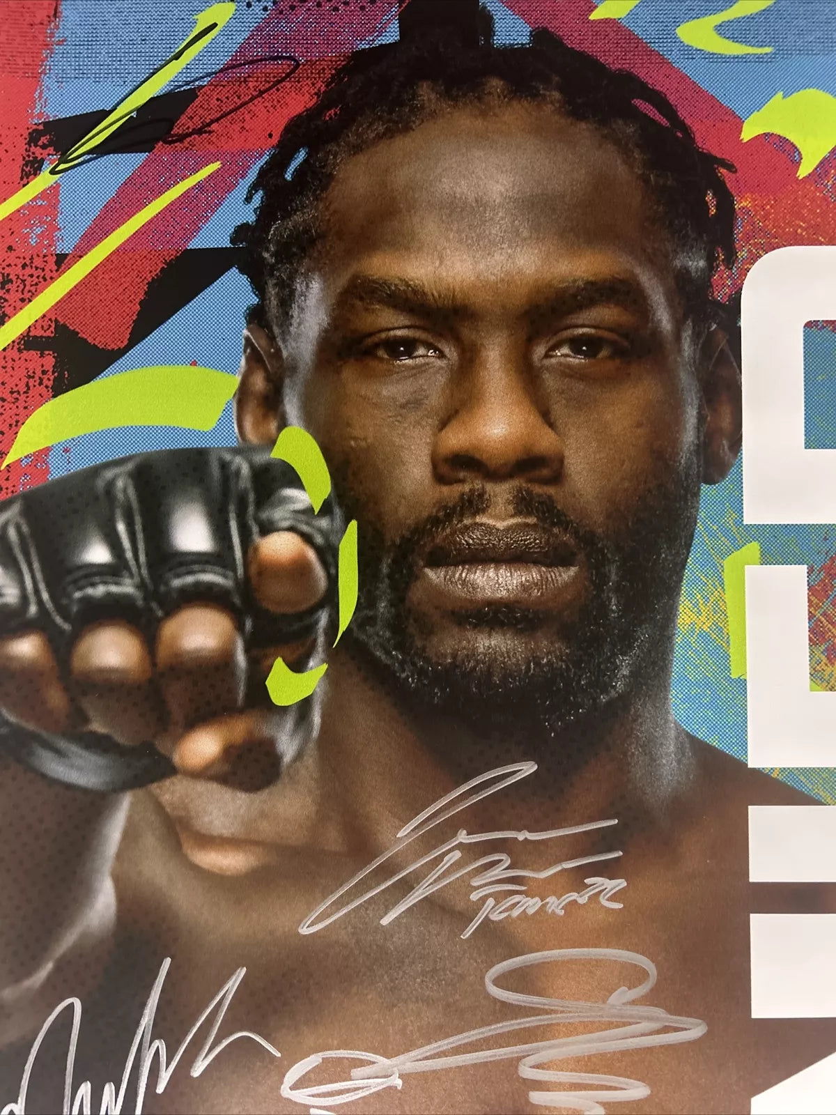UFC Cannonier Vs Sean Strickland Signed Event Poster SBC