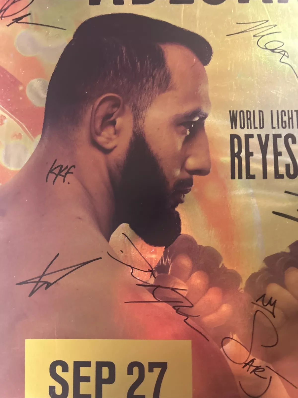 UFC 253 Israel Adesanya vs Paulo Costa Signed Event Poster SBC