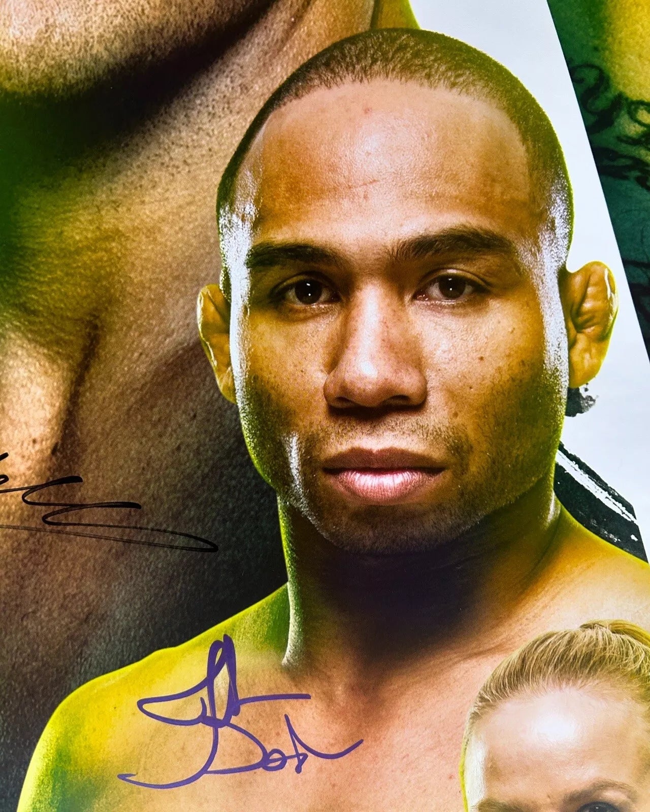 UFC Lyoto Machida Vs Eryk Anders Signed Event Poster SBC