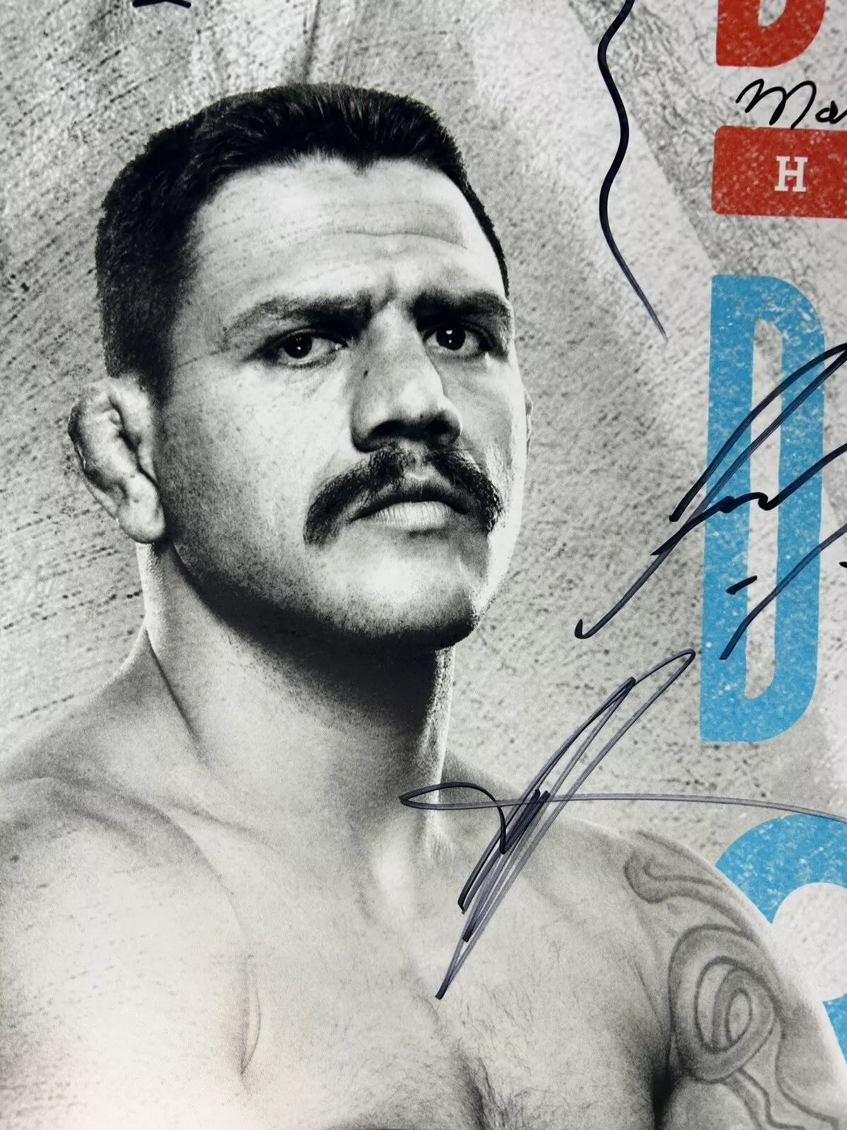 UFC FN 166 Blaydes vs. dos Santos Signed Event Poster SBC