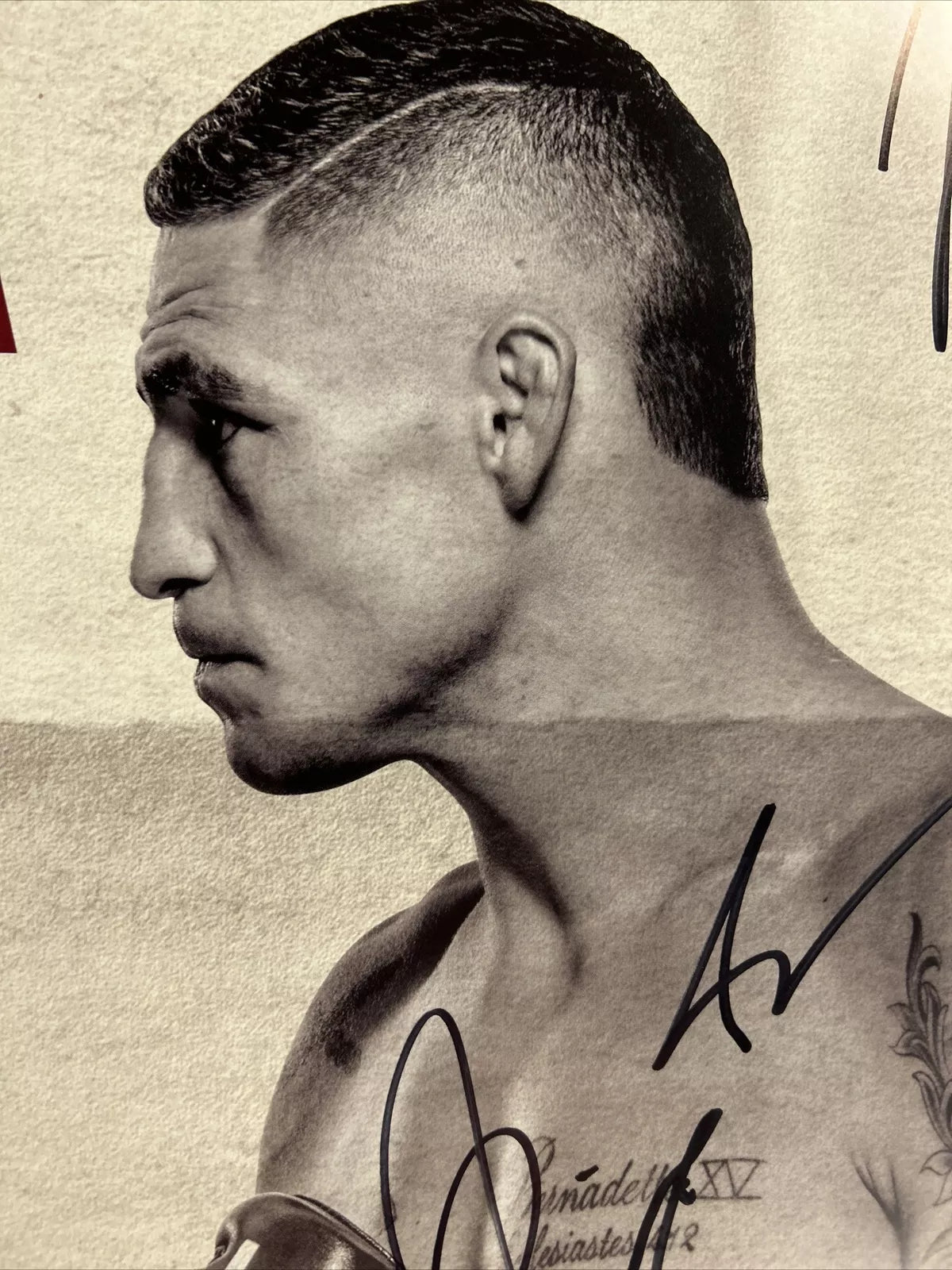 Cub Swanson Vs Artem Lobov UFC Signed Event Poster SBC