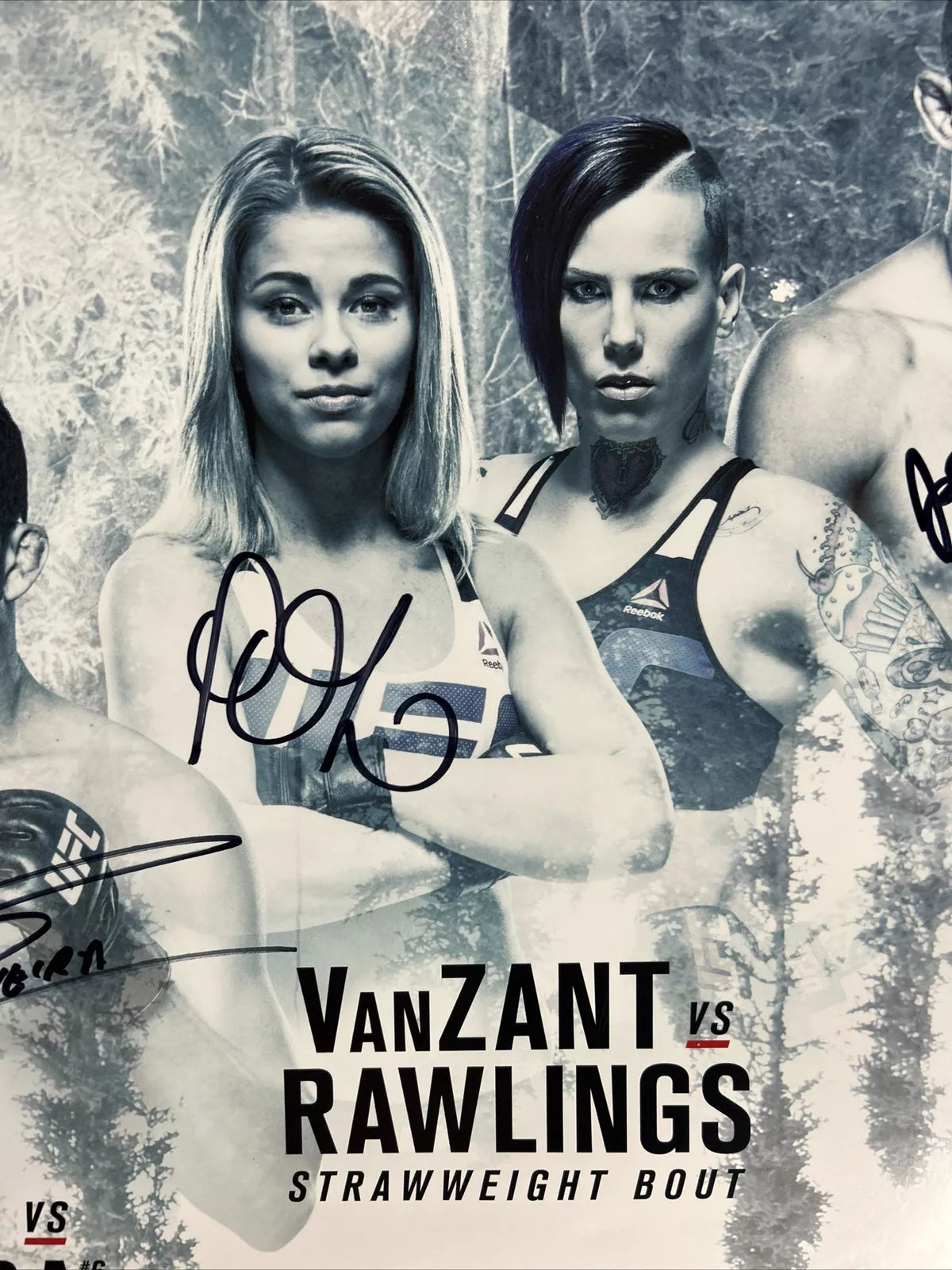 UFC Demian Maia Vs Carlos Condit Signed Event Poster SBC
