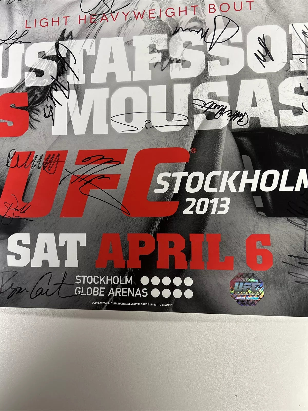 Conor McGregor UFC DEBUT Signed Event Poster SBC