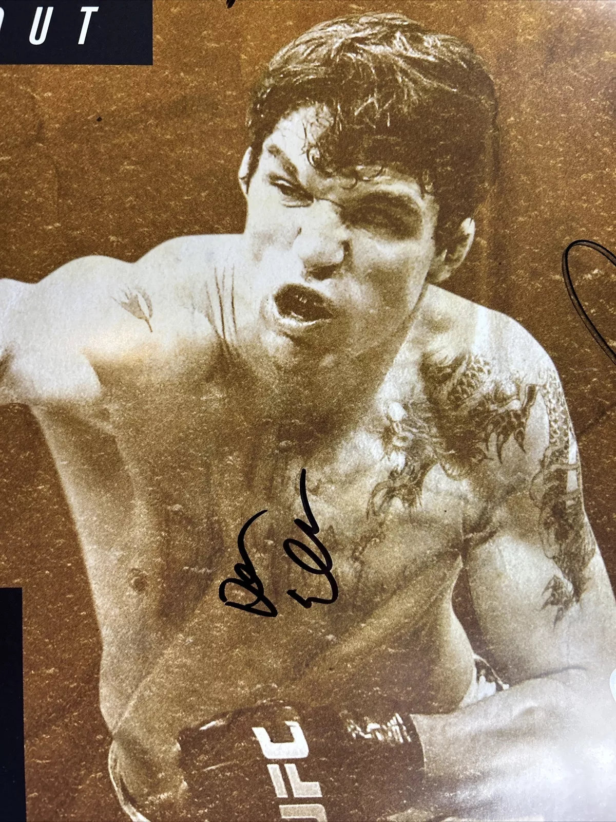 UFC on Fox: Chris Weidman vs. Kelvin Gastelum Signed Event Poster SBC
