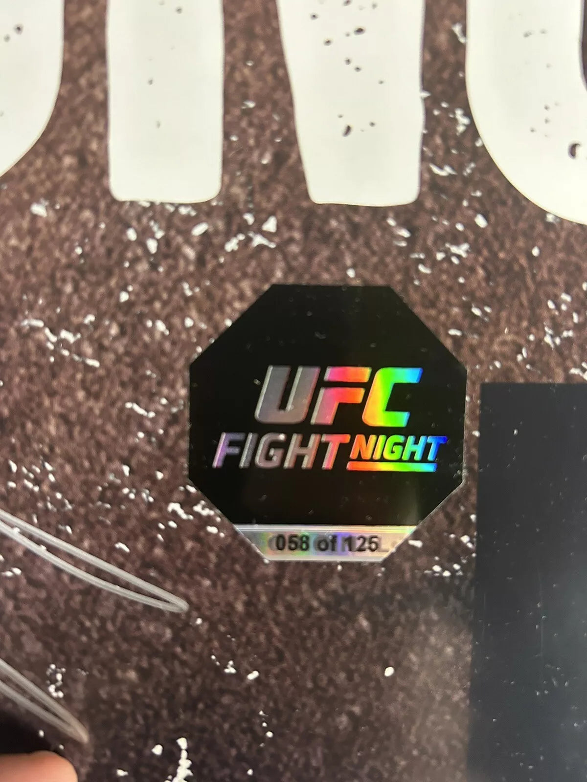 UFC Darren Till Vs Brunson Signed Event Poster SBC