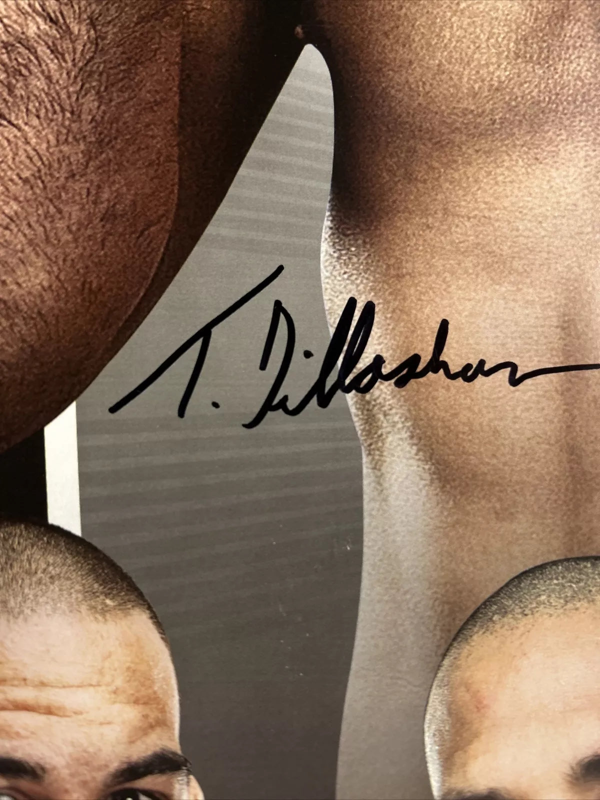 UFC Muñoz vs. Chris Weidman (babyface) Signed Event Poster SBC