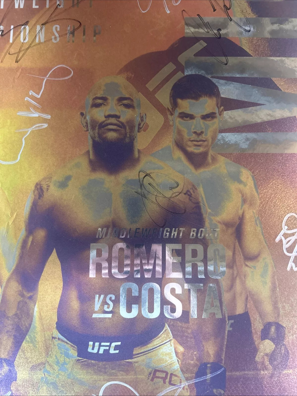 UFC 241 Daniel Cormier Vs Stipe Miocic 2 Signed Event Poster SBC