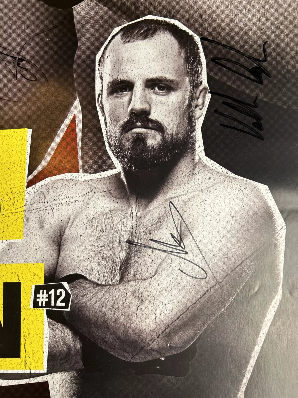 UFC Darren Till Vs Jorge Masvidal Signed Event Poster SBC Leon Edwards