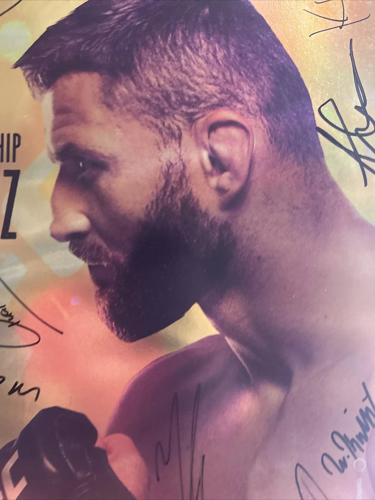 UFC 253 Israel Adesanya vs Paulo Costa Signed Event Poster SBC