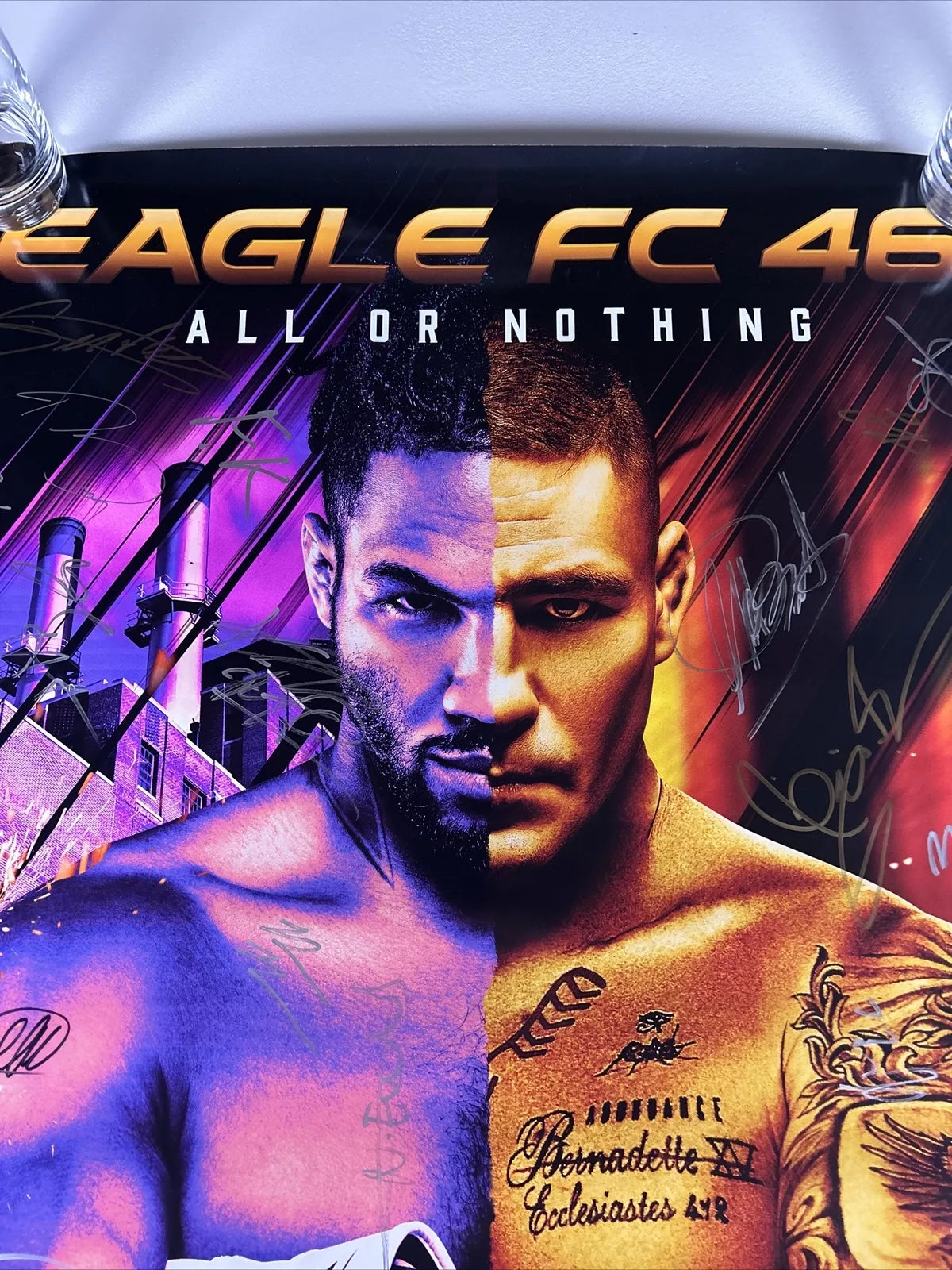 Eagle FC 46 Diego Sanchez Vs Kevin Lee signed event poster SBC