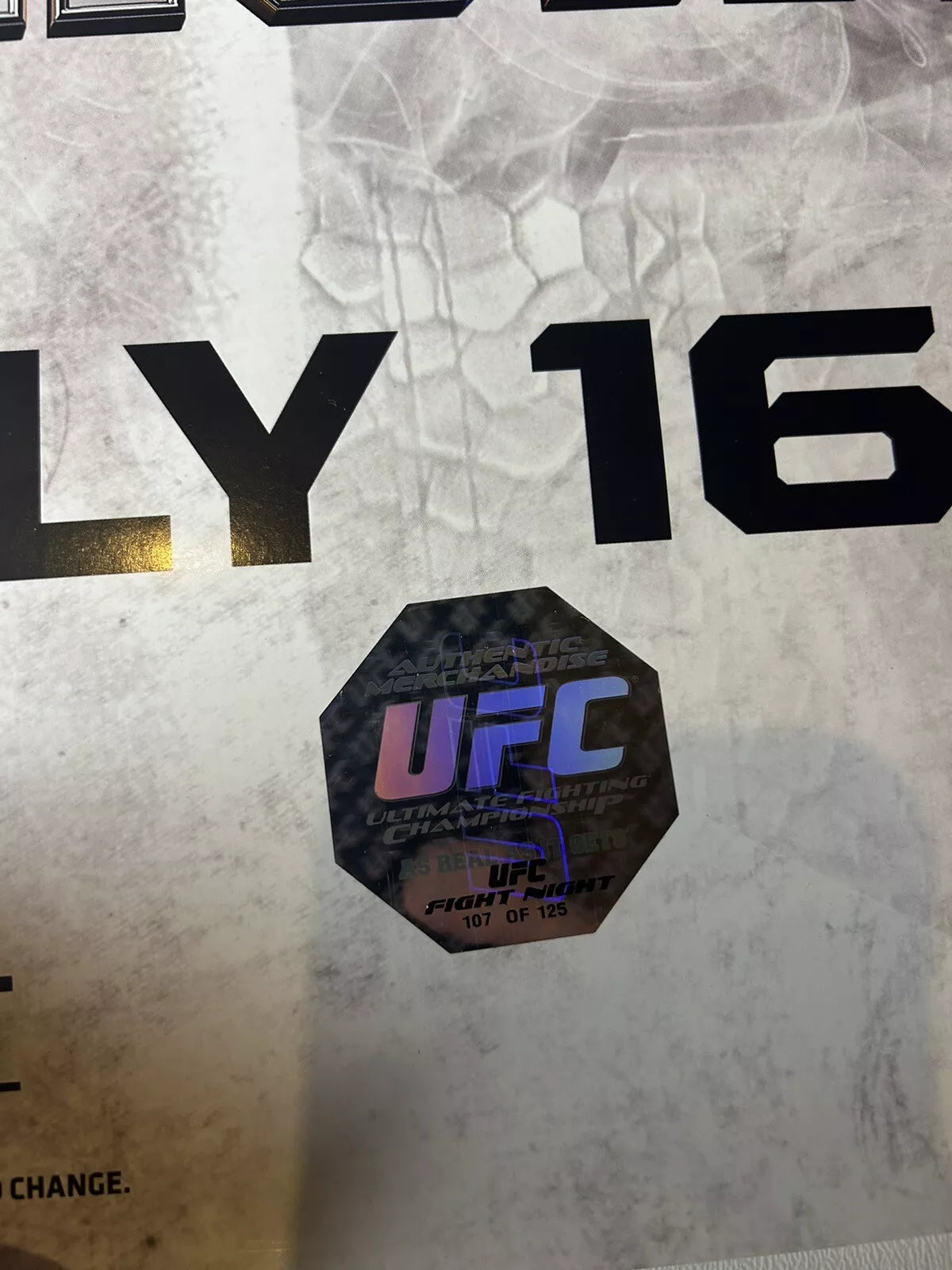 UFC Donald Cowboy Cerrone V Jim Miller Signed Event Poster SBC