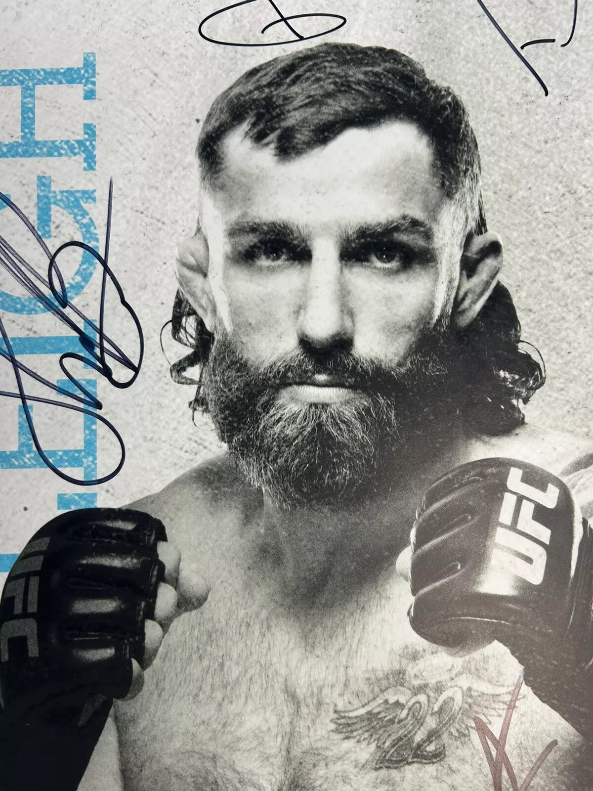 UFC FN 166 Blaydes vs. dos Santos Signed Event Poster SBC