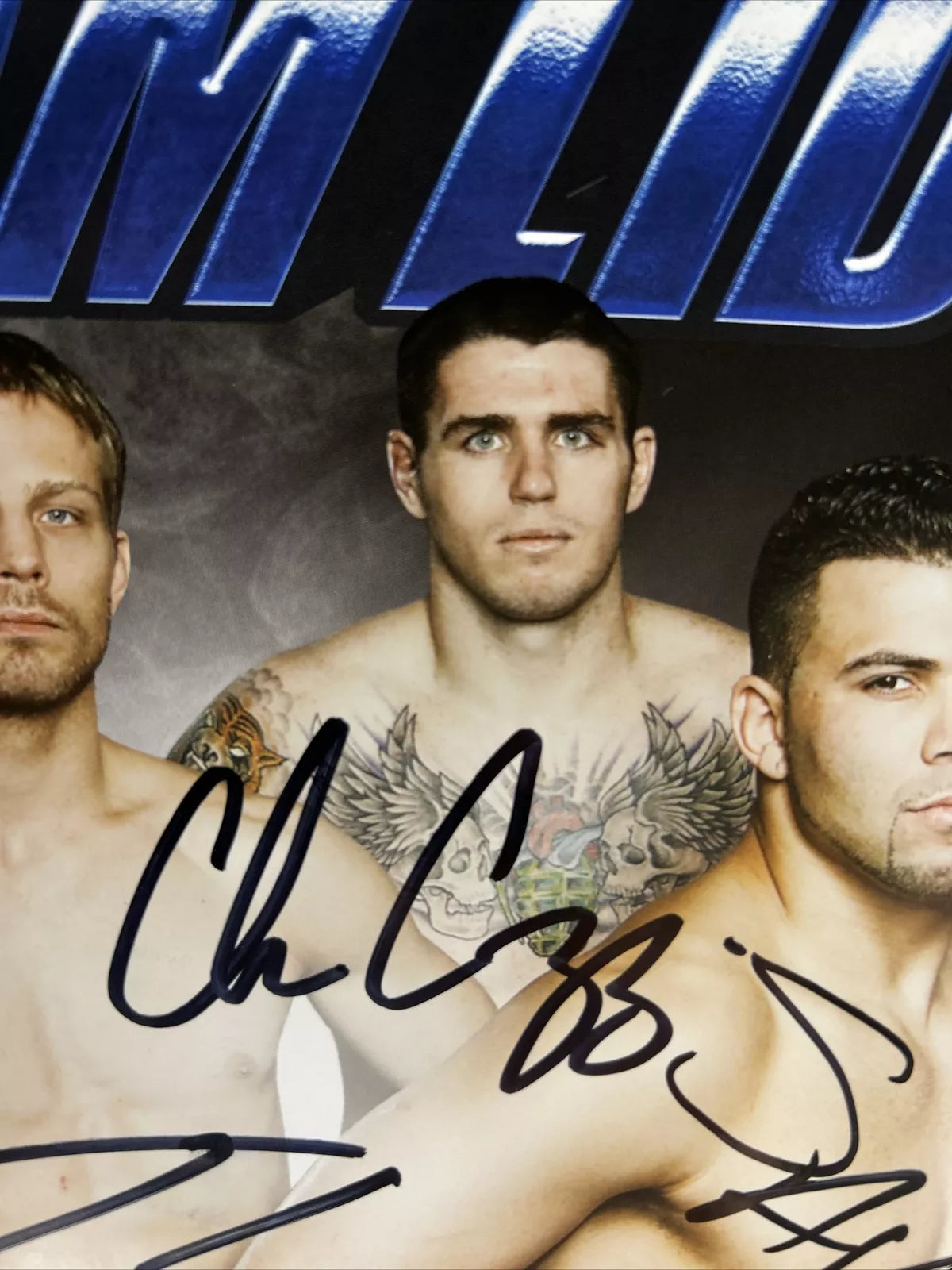 TUF 11 Team Liddell Vs Ortiz Signed Event Poster SBC UFC