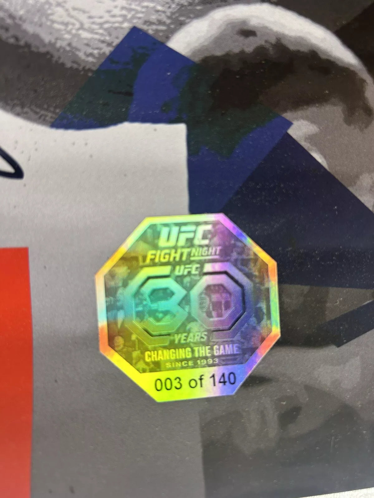 UFC Tom Aspinall Vs Tybura Signed Event Poster SBC London #3/140